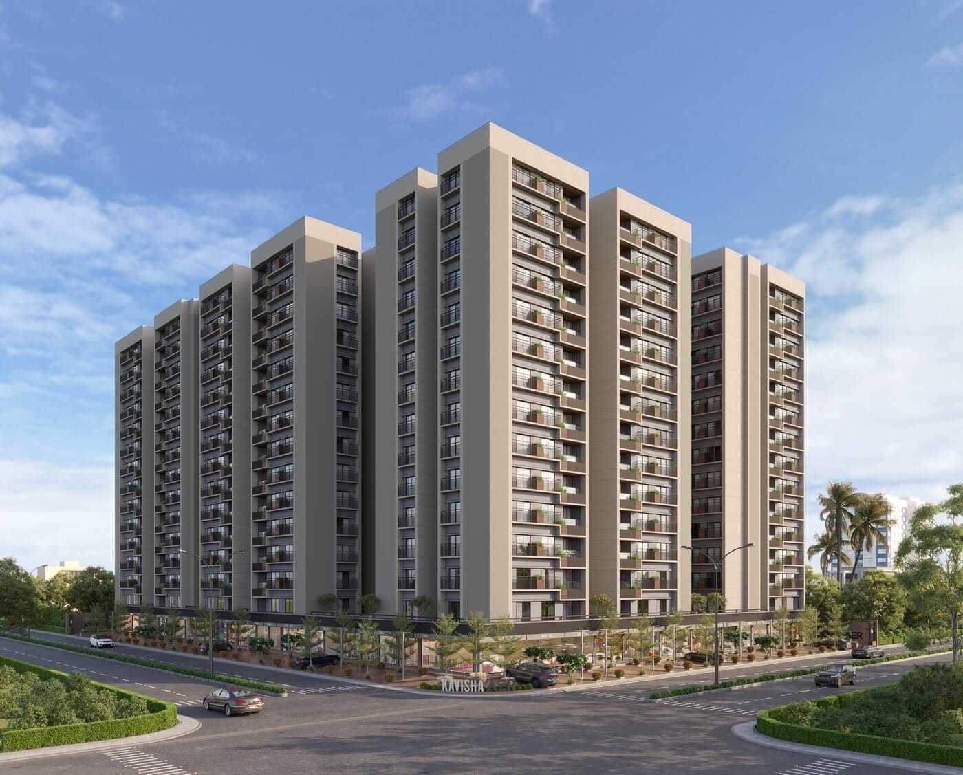 Kavisha Aer - exterior view in Ahmedabad