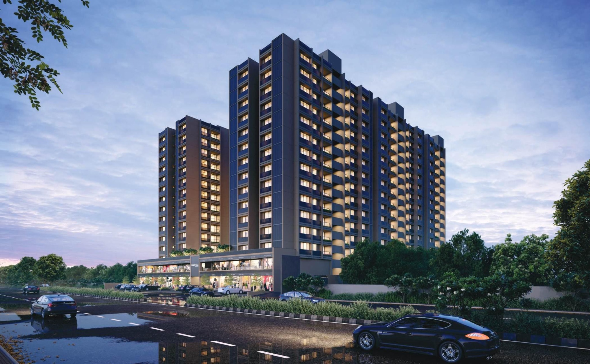 Sanvicasa Saharsh - 2 BHK apartment for buy-new in South Bopal, Ahmedabad - main view