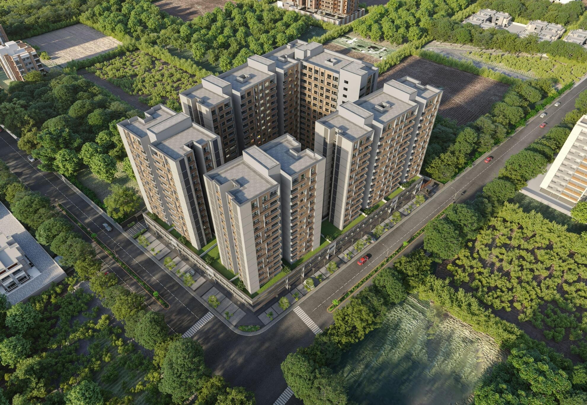 Sacred Shivansh - 2 BHK apartment for buy-new in Shela, Ahmedabad - main view