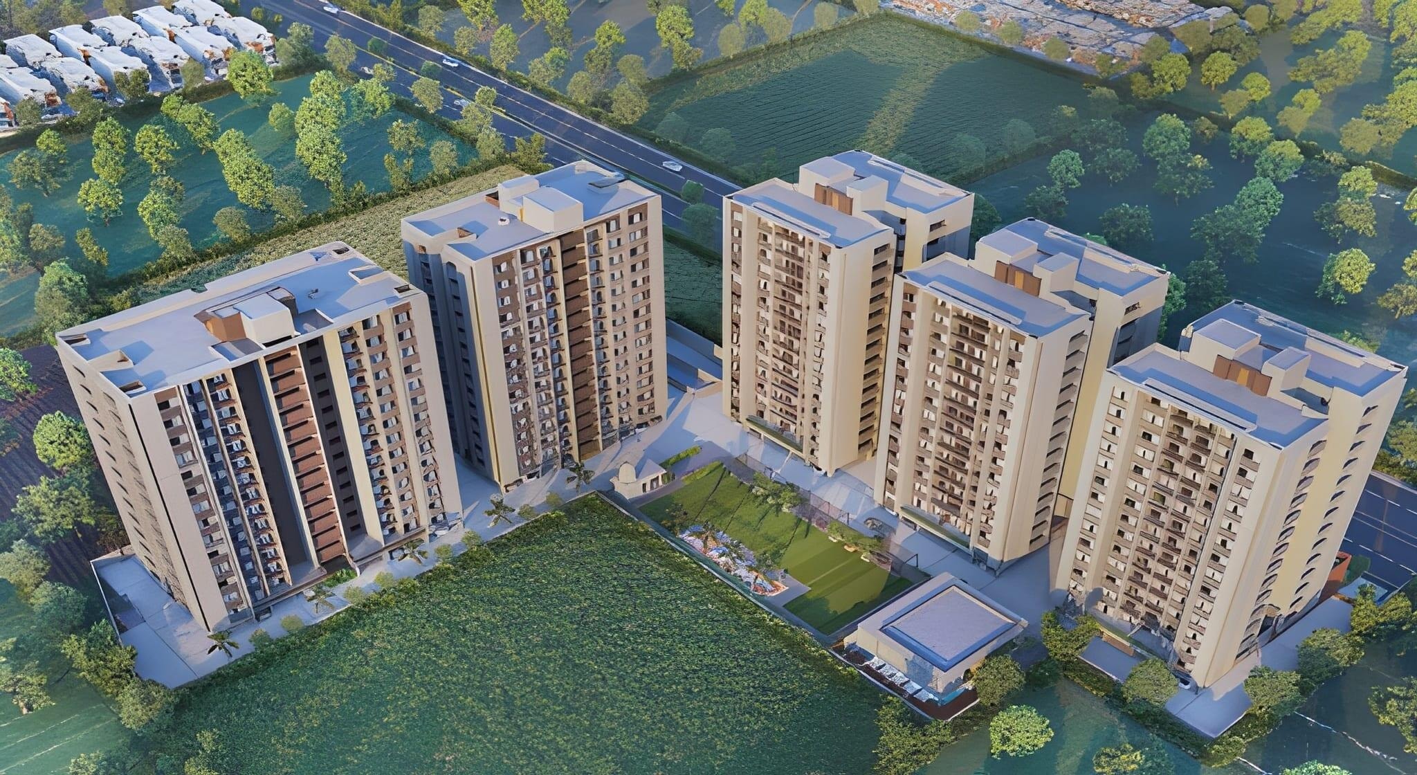 Eklingji Satvam - 3 BHK apartment for buy-new in South Bopal, Ahmedabad - main view