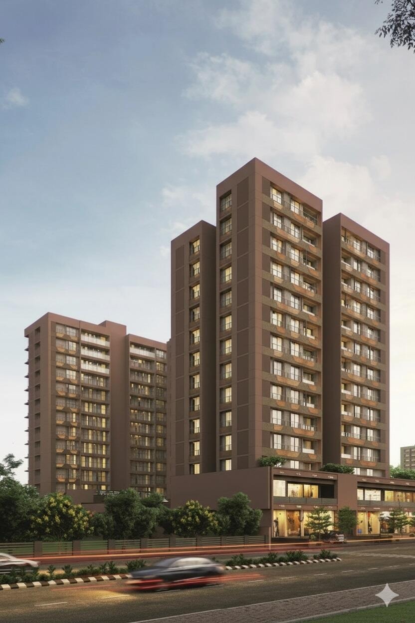 Aarav Elenza Infinium - 1 BHK apartment for buy-new in Bopal, Ahmedabad - main view