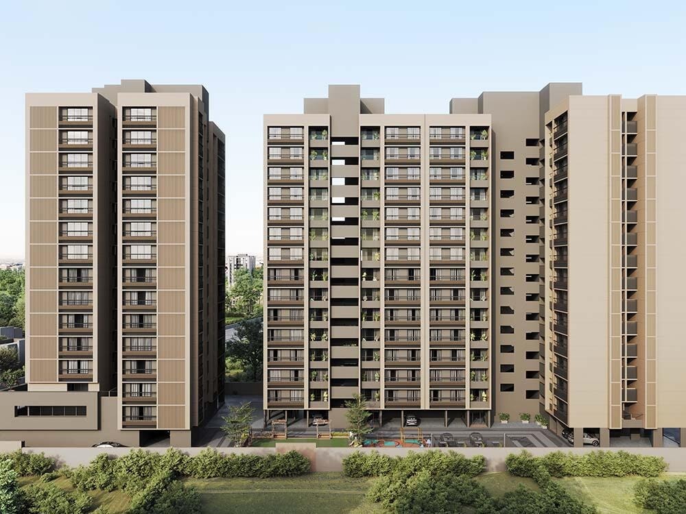 Mahadev Glory - 2 BHK apartment for buy-new in South Bopal, Ahmedabad - main view