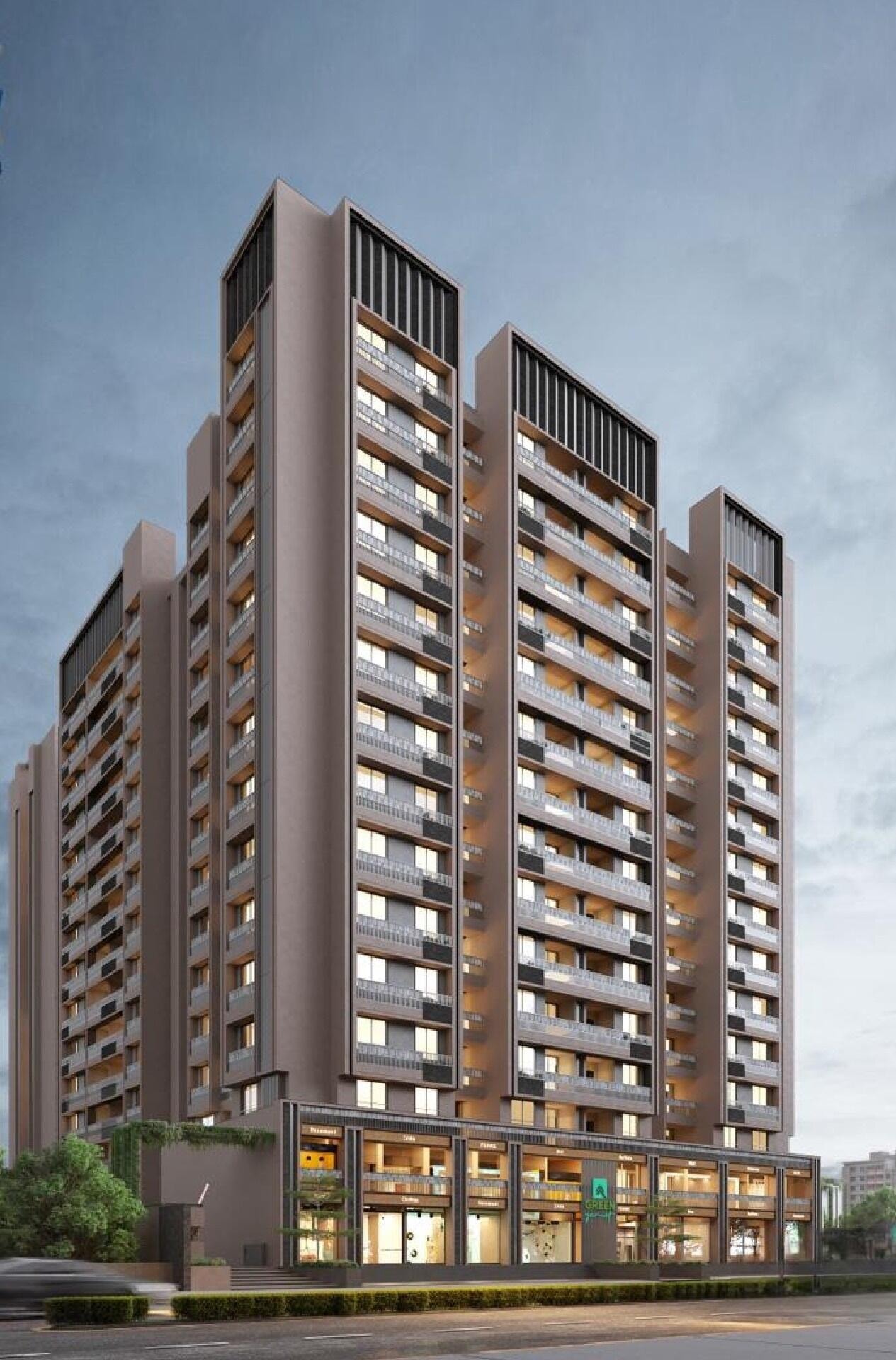 Green Garnet - 2 BHK apartment for buy-new in Shela, Ahmedabad - main view