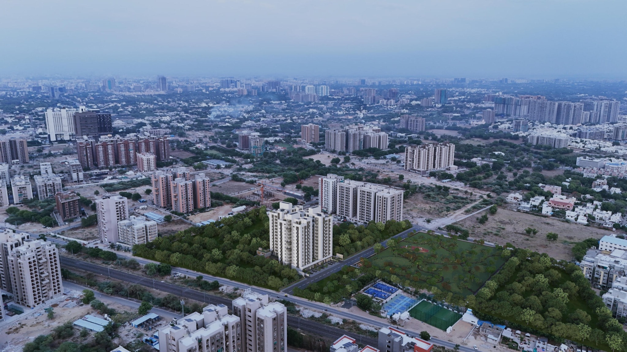 Aaravi 119 - 3 BHK apartment for buy-new in Shilaj, Ahmedabad - main view