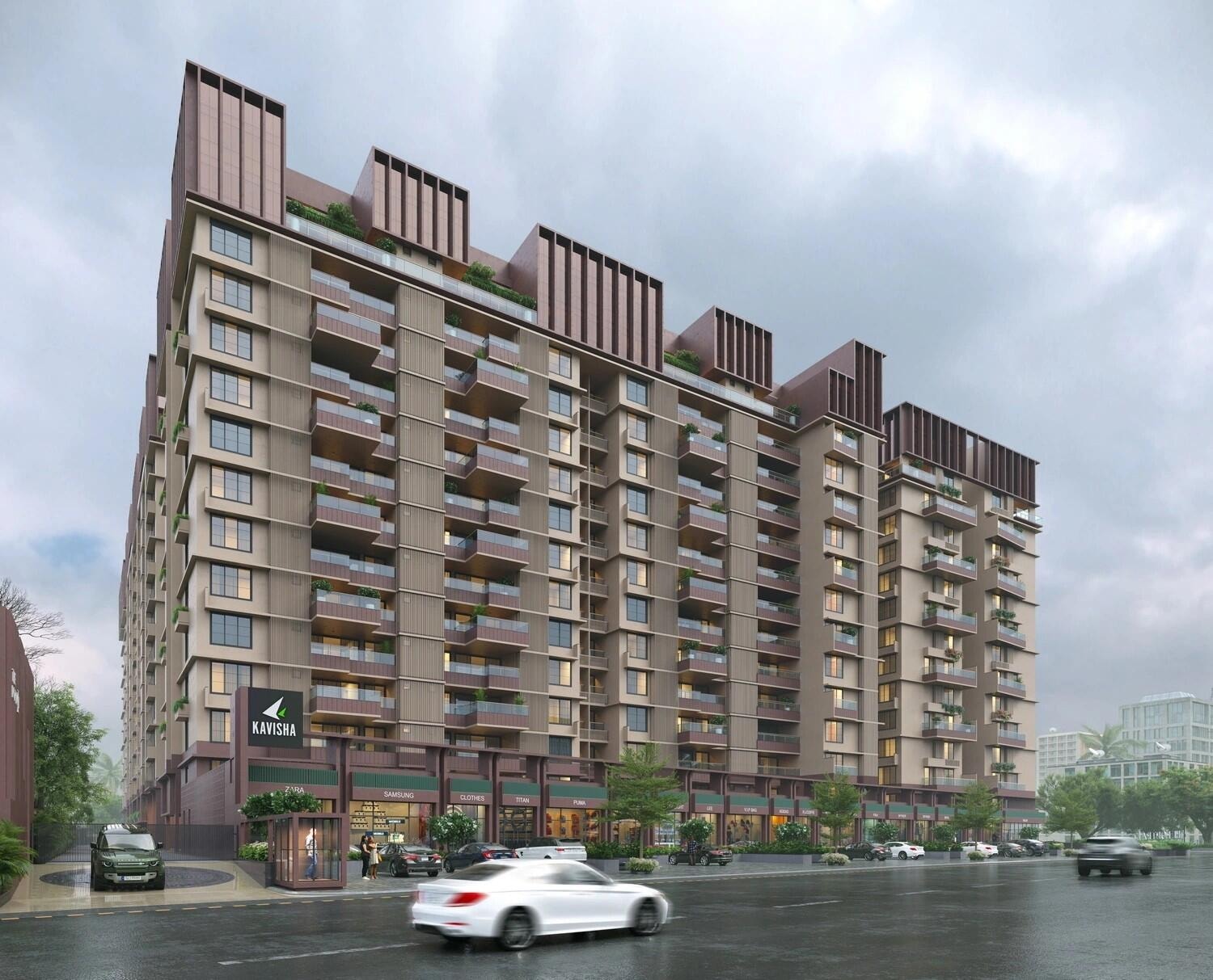 Kavisha The Portrait - 3 BHK apartment for buy-new in Shela, Ahmedabad - main view