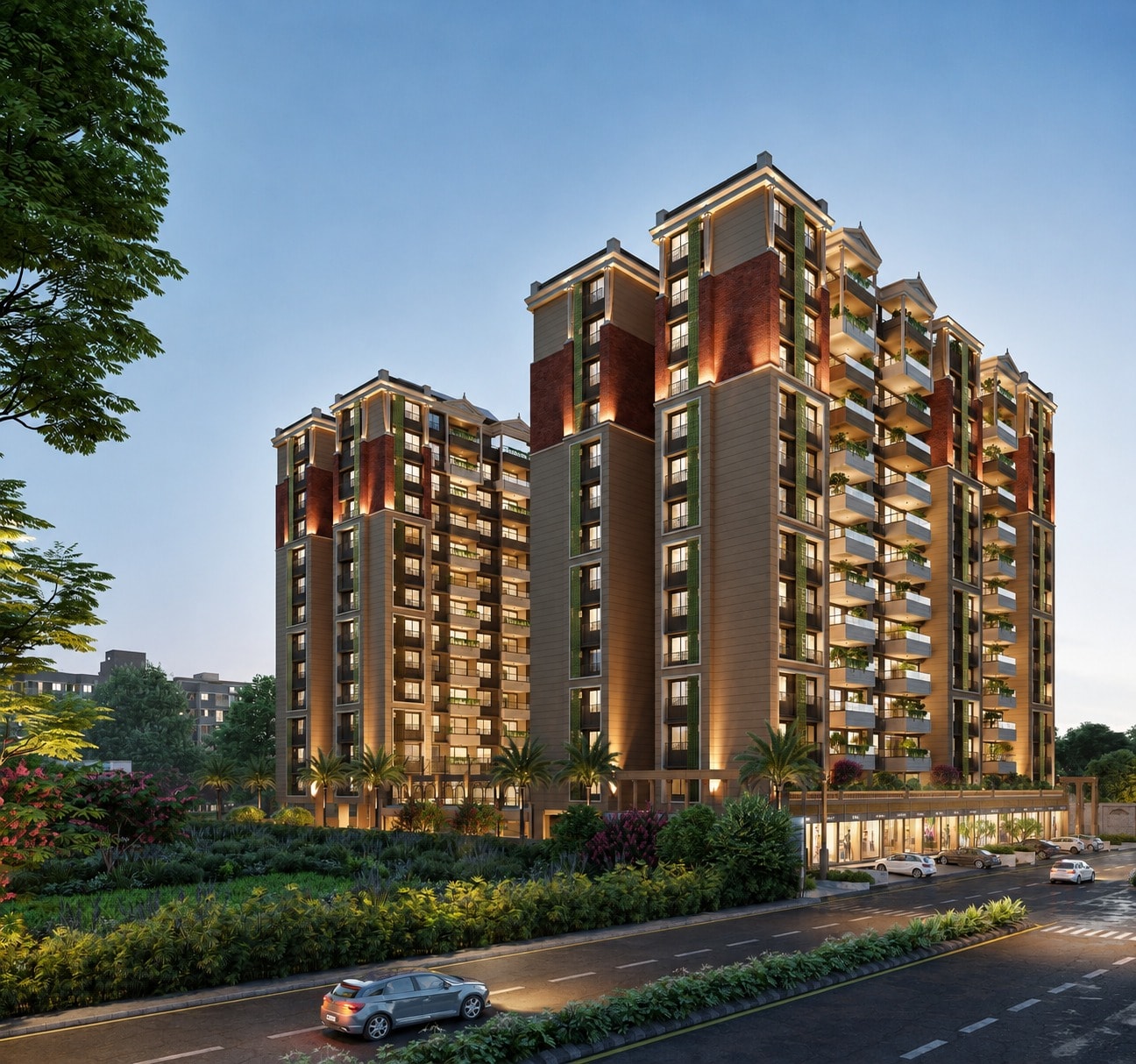 Keshav Elitus - 2 BHK mixed-use for buy-new in Randesan, Gandhinagar - main view