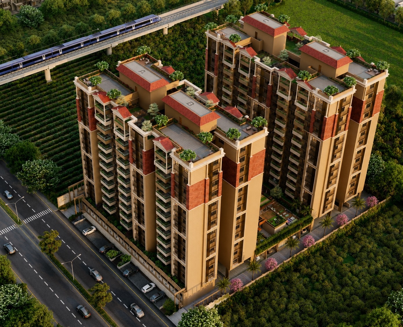 Keshav Elitus - exterior view in Gandhinagar