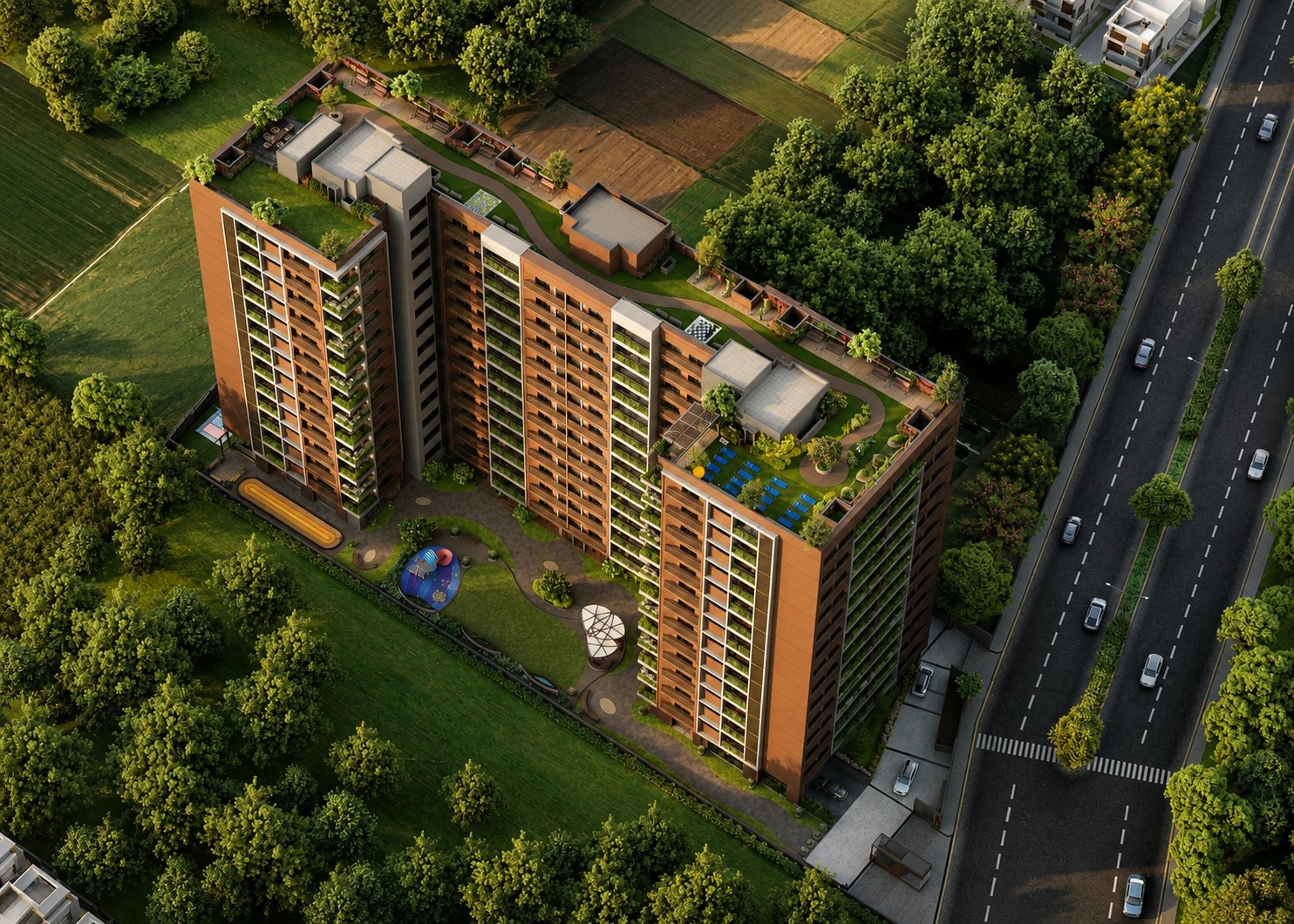 Skydeck 78 - exterior view in Gandhinagar