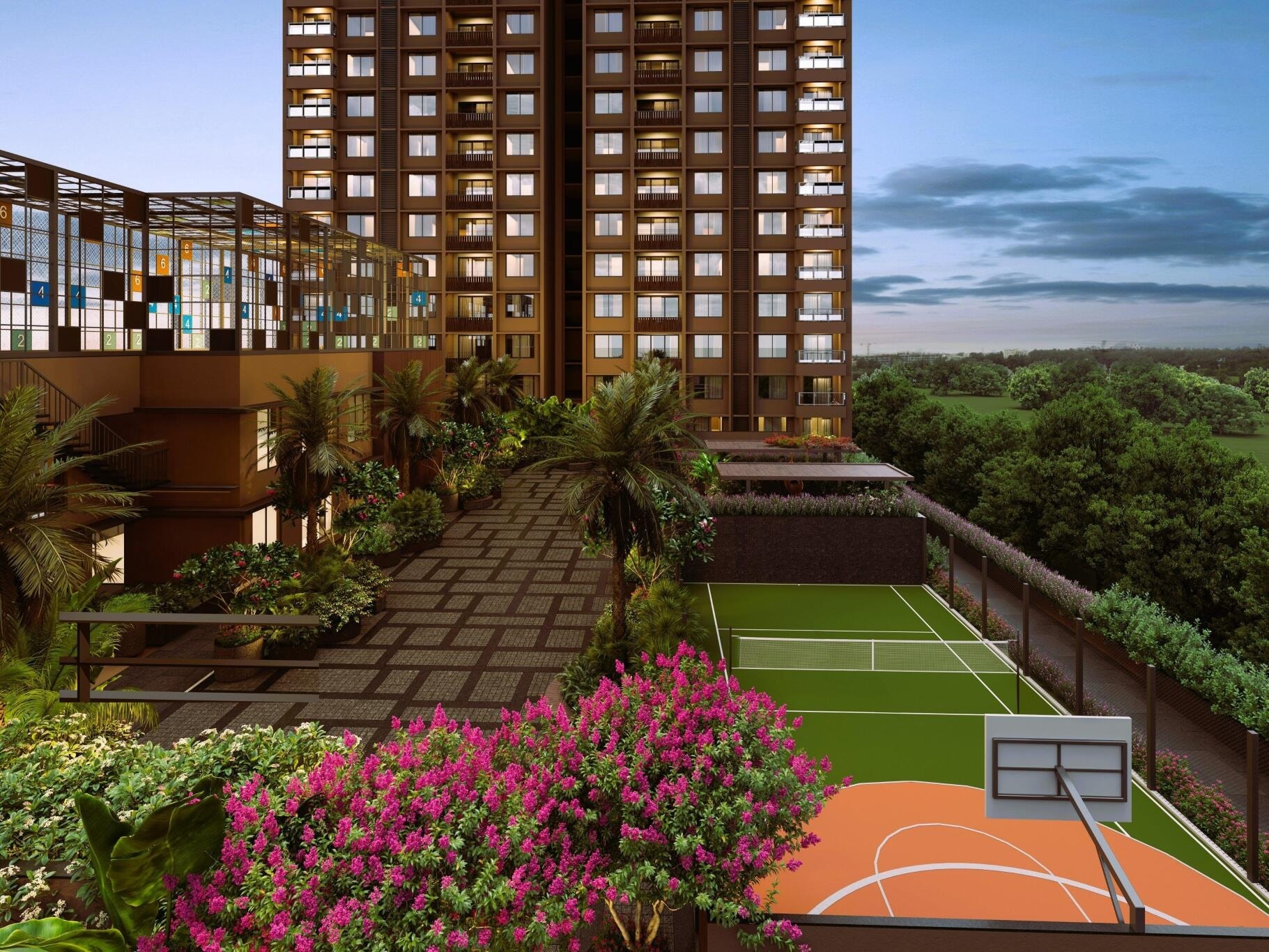 Malabar Retreat a Project by Ganesh Housing - detail view in Ahmedabad