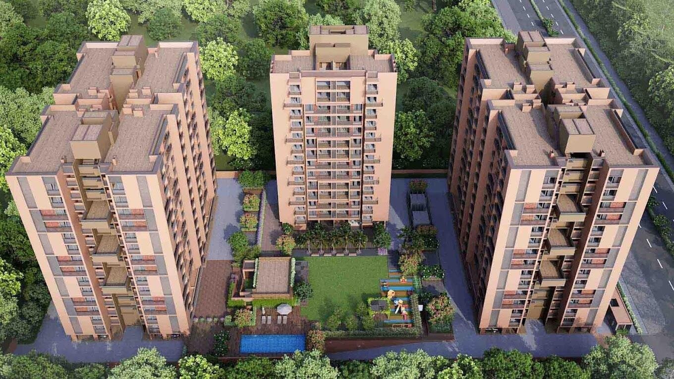 Adani Embrace - 3 BHK apartment for buy-new in Vaishnodevi Circle, Ahmedabad - main view