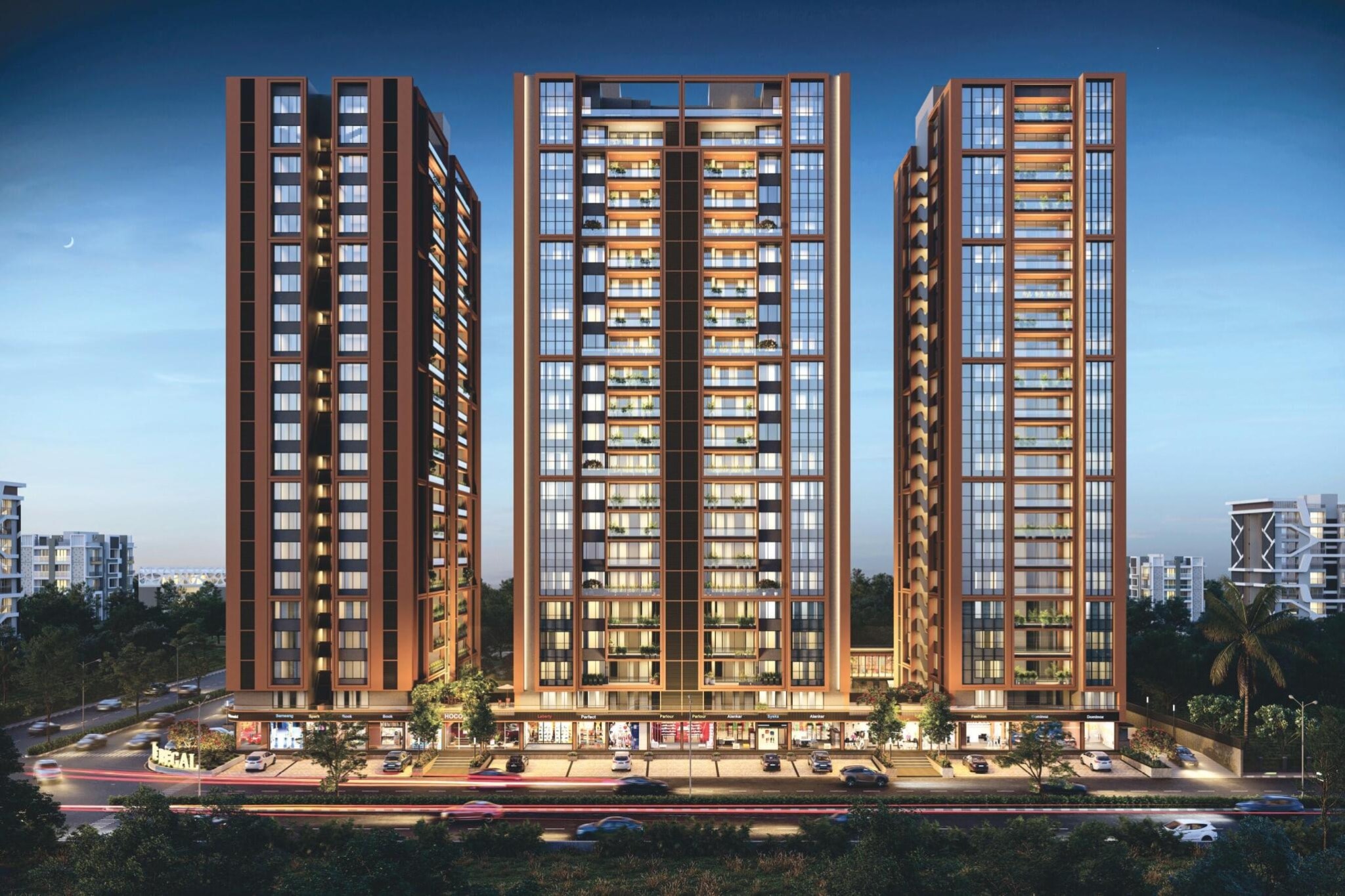 Aristo The Regal - 4 BHK apartment for buy-new in Vaishnodevi Circle, Ahmedabad - main view
