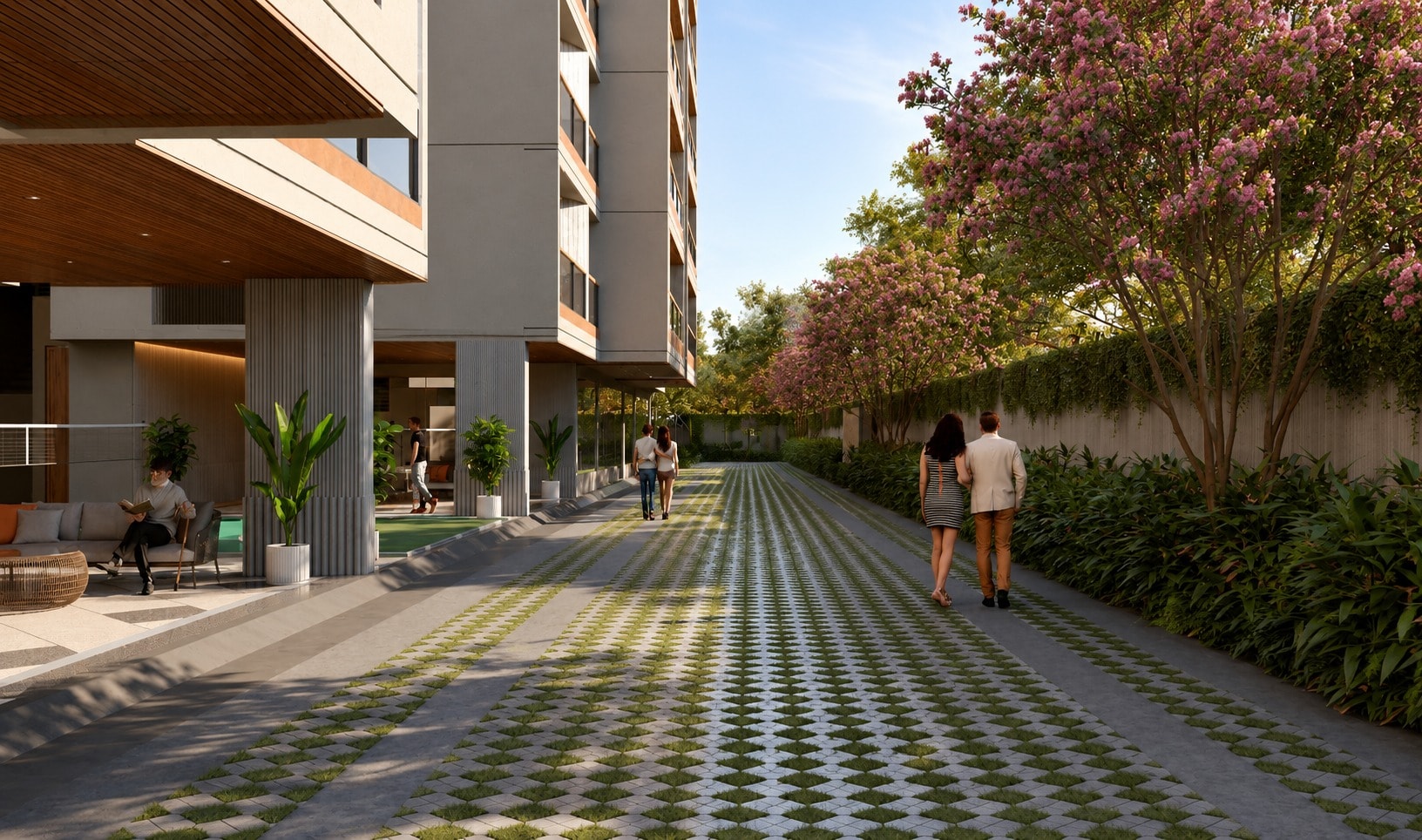 Parklane Twins - detail view in Gandhinagar