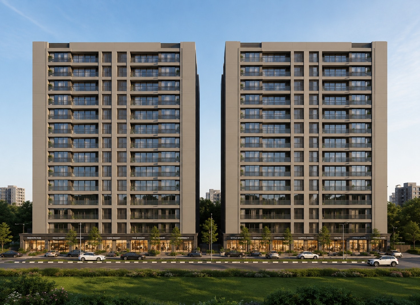 Satvam Harmony - apartment for buy-new in Raysan, Gandhinagar - main view