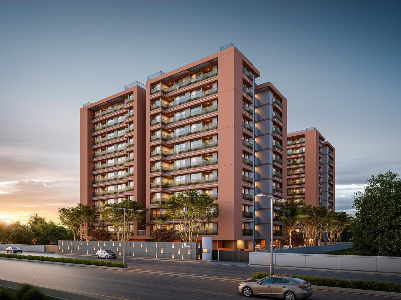 Parshwanath Emerald - 3 BHK apartment for buy-new in Adalaj, Ahmedabad - main view