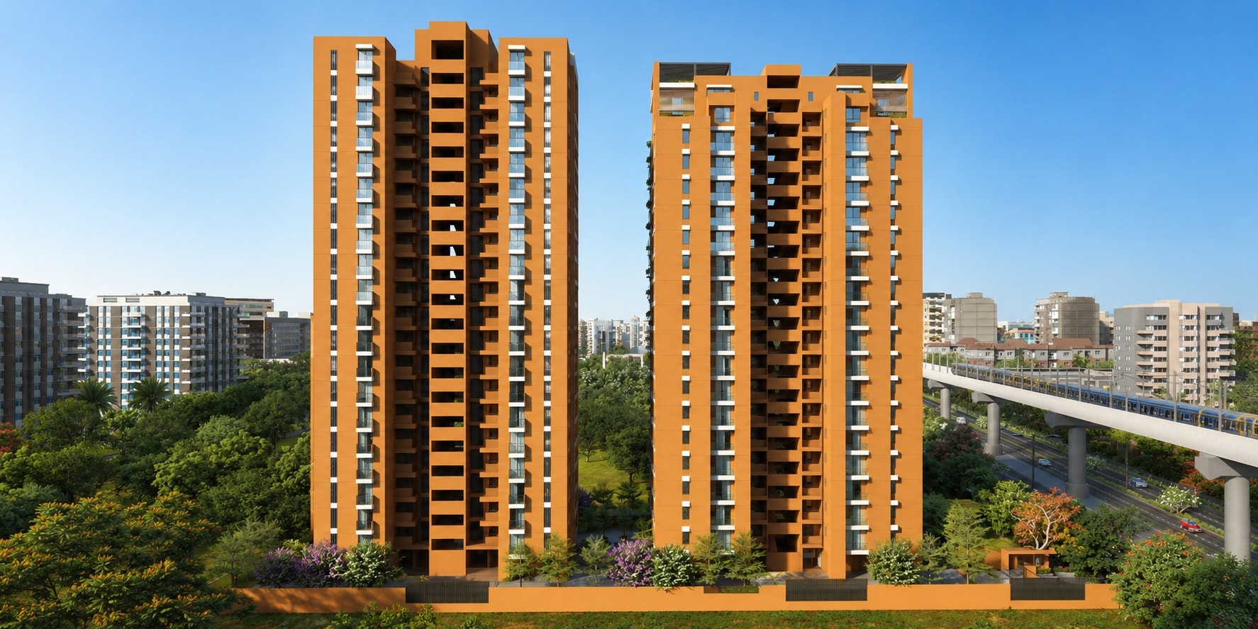 Kumbh Avyanna - 4 BHK apartment for buy-new in Koba, Gandhinagar - main view
