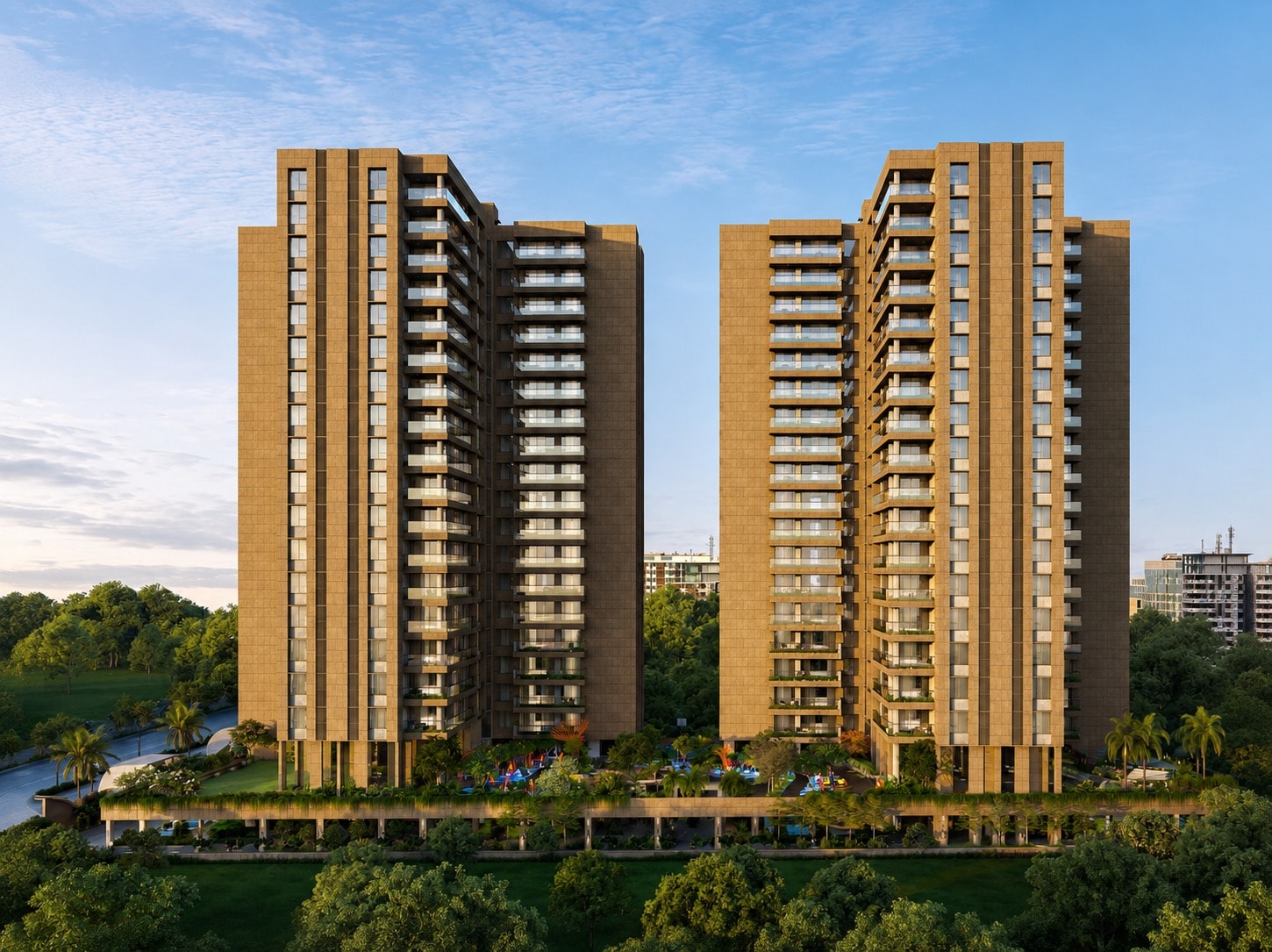 Ekarth Sarvam - 4 BHK apartment for buy-new in Raysan, Gandhinagar - main view