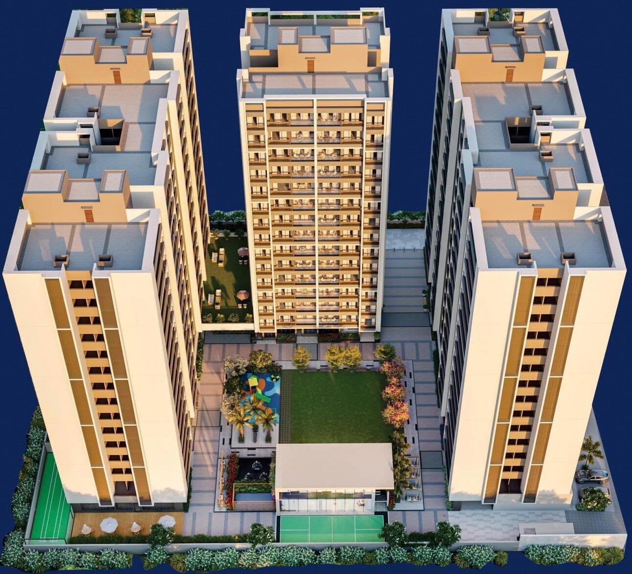 RM The Venezia - 2 BHK apartment for buy-new in Adalaj, Ahmedabad - main view