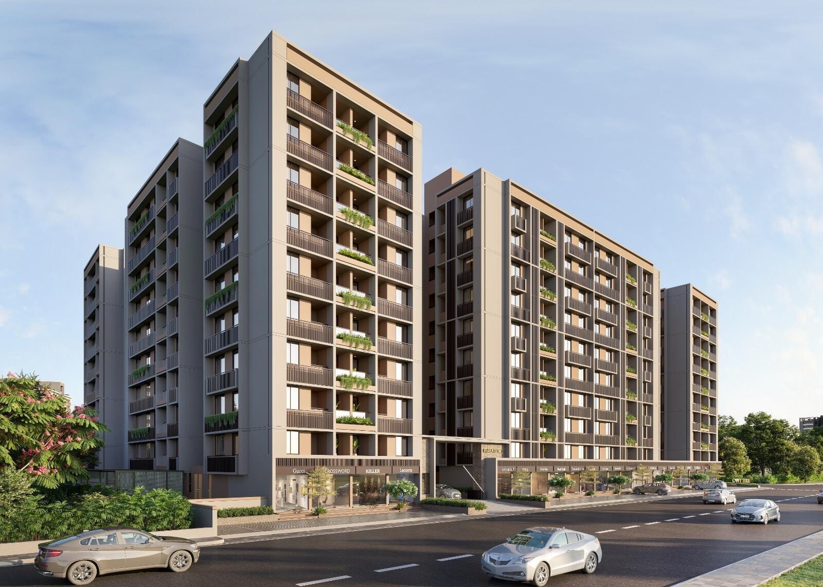 Pragati Two - side view in Ahmedabad