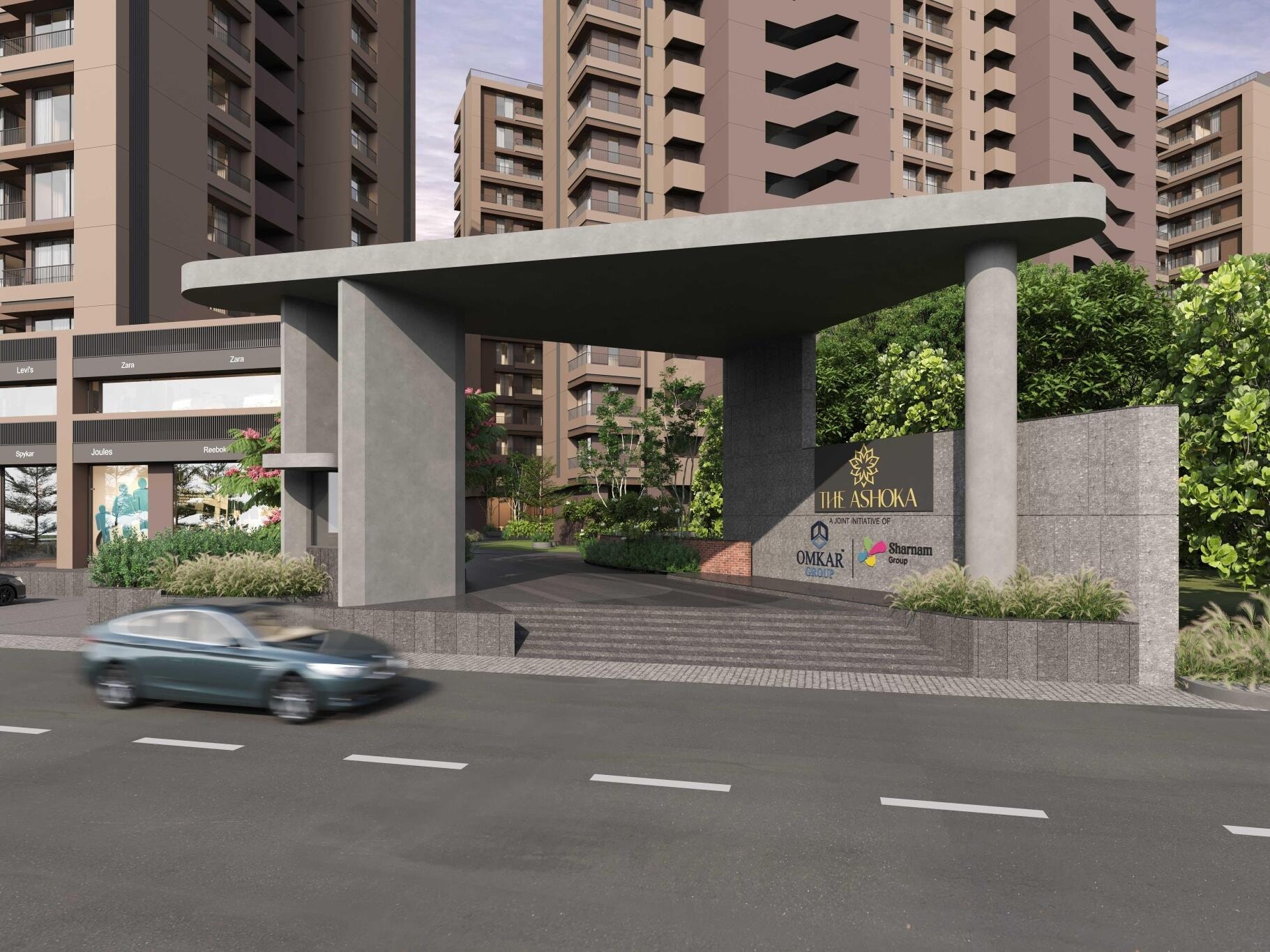 The Ashoka - exterior view in Ahmedabad