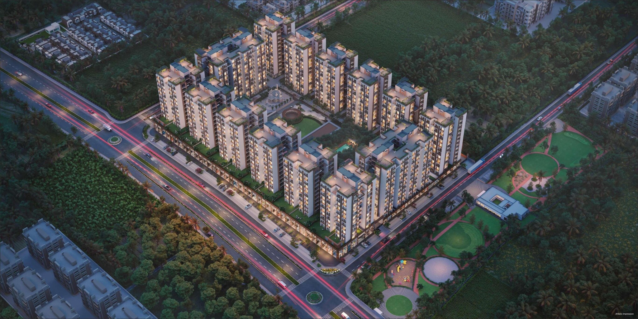 The Universe by Laxmi - 3 BHK apartment for buy-new in Hanspura, Ahmedabad - main view