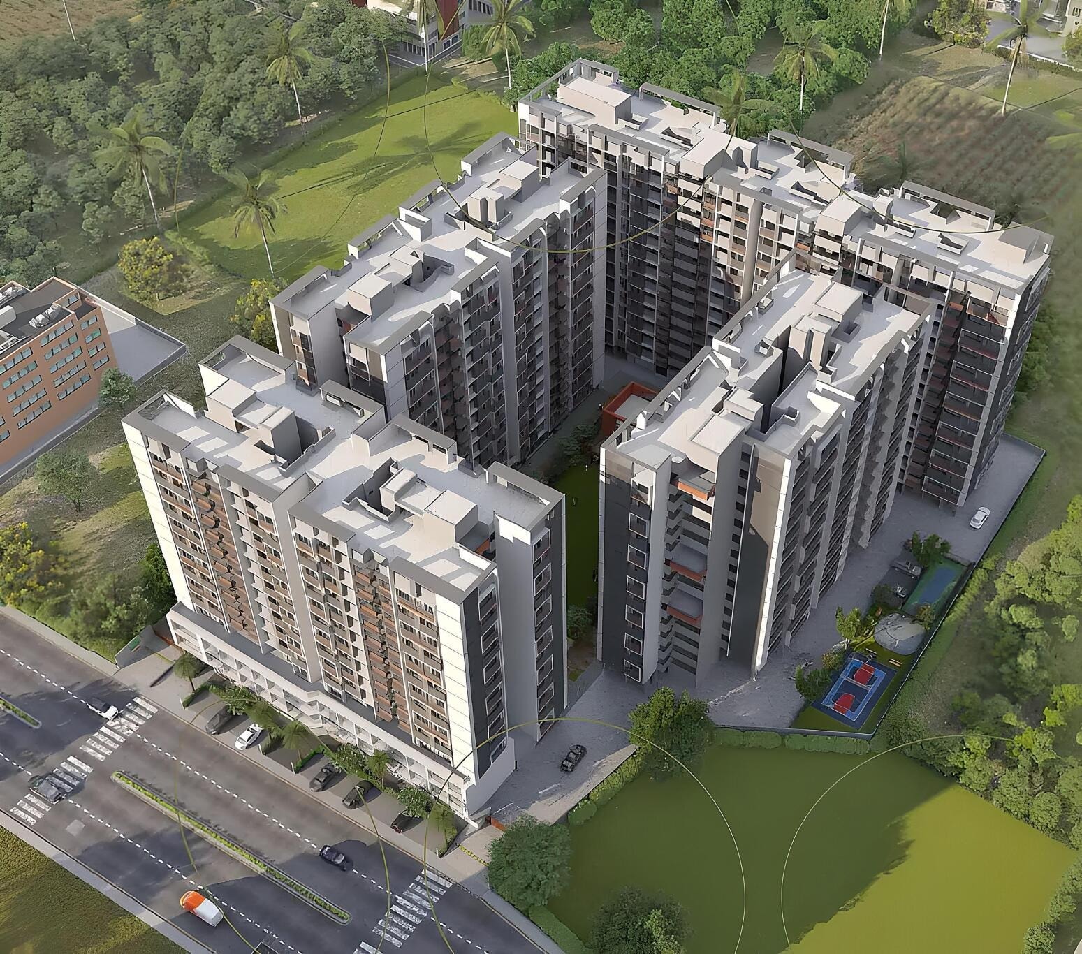 Dharti Skyline - 2 BHK apartment for buy-resale in Jagatpur, Ahmedabad - main view