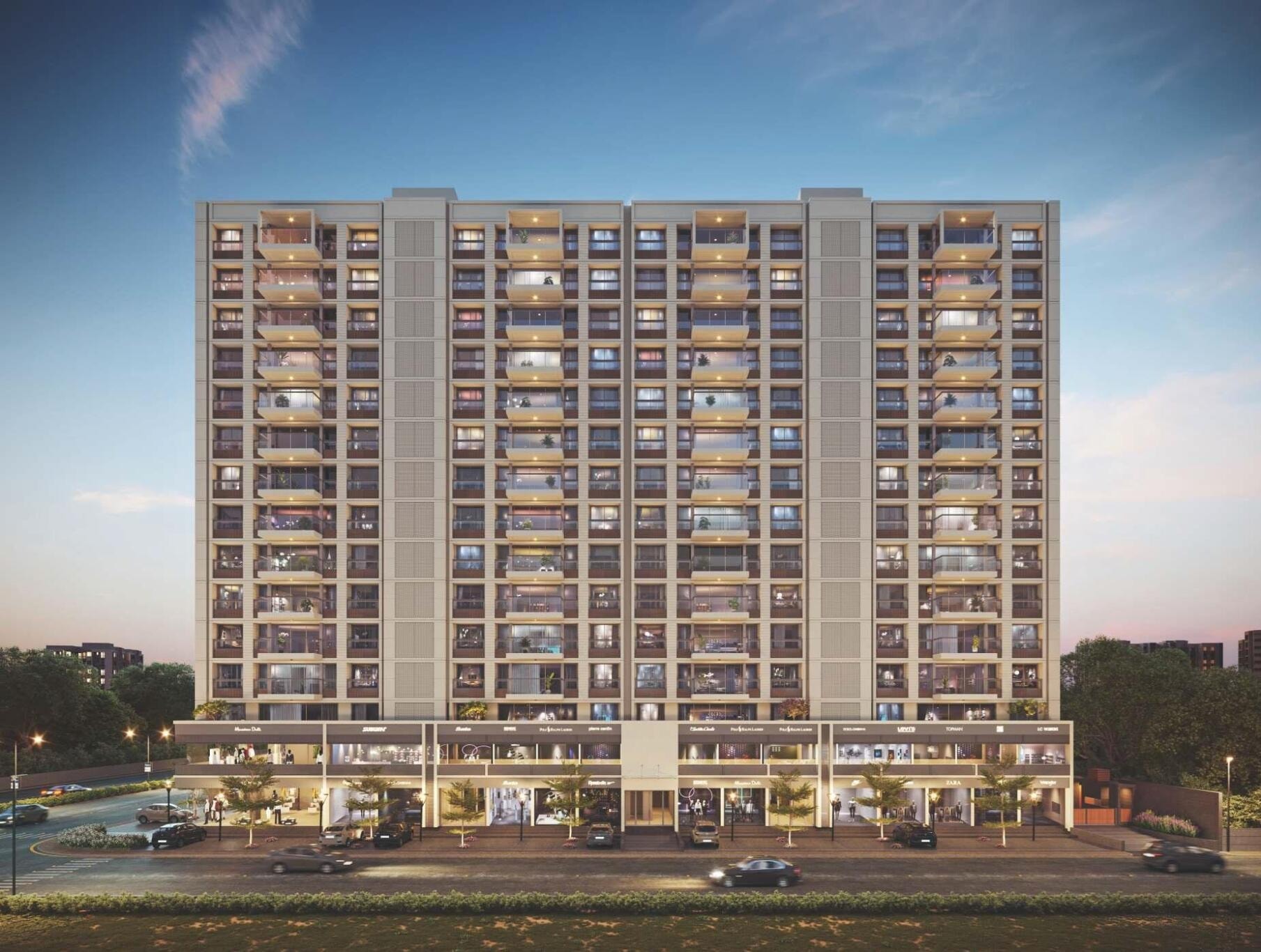 Rajshree Regalia - exterior view in Ahmedabad