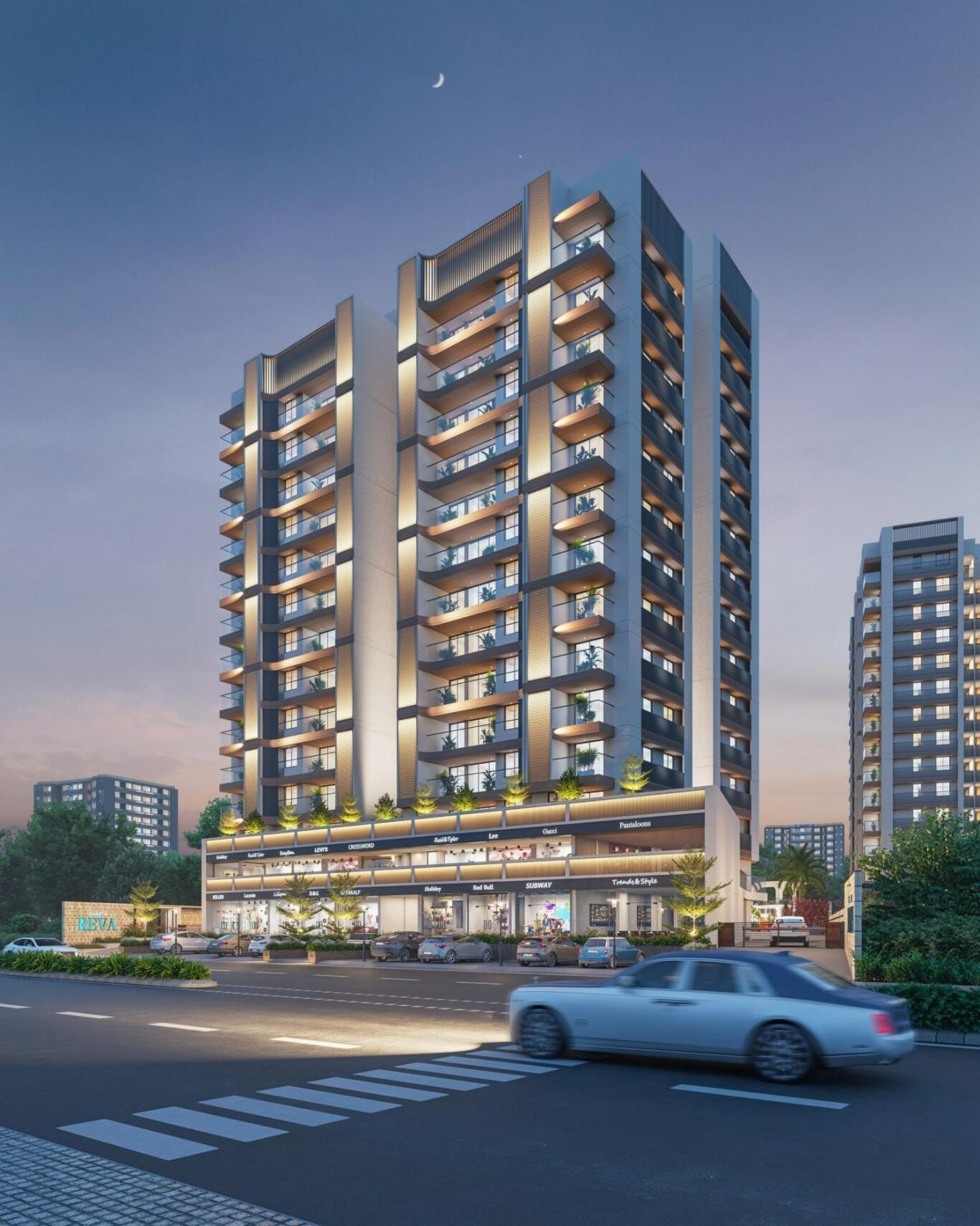Swastik Reva - exterior view in Ahmedabad
