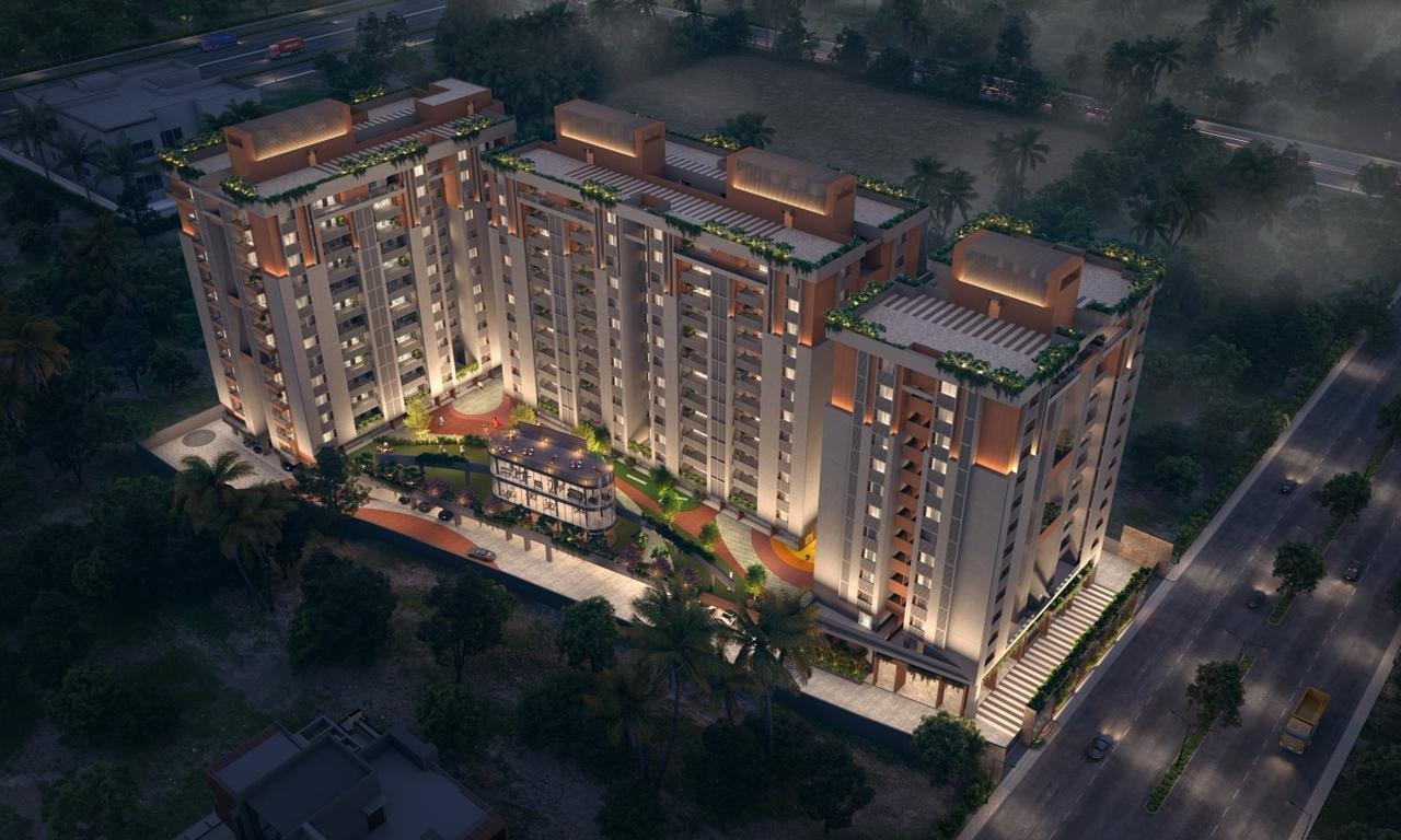 Ekayan - 3 BHK apartment for buy-new in Zundal, Ahmedabad - main view