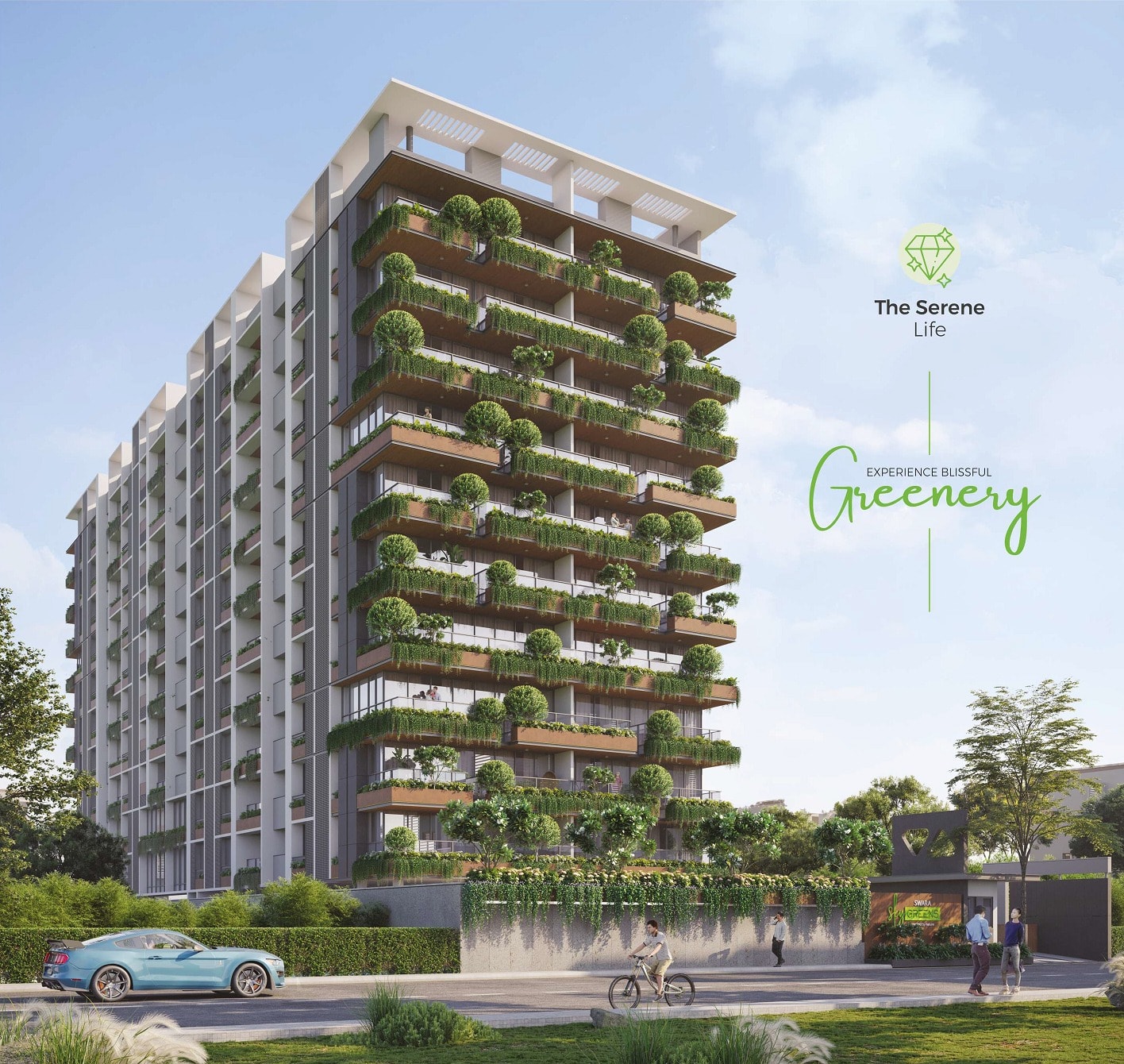 Swara Skygreens - 4 BHK apartment for buy-resale in Naranpura, Ahmedabad - main view