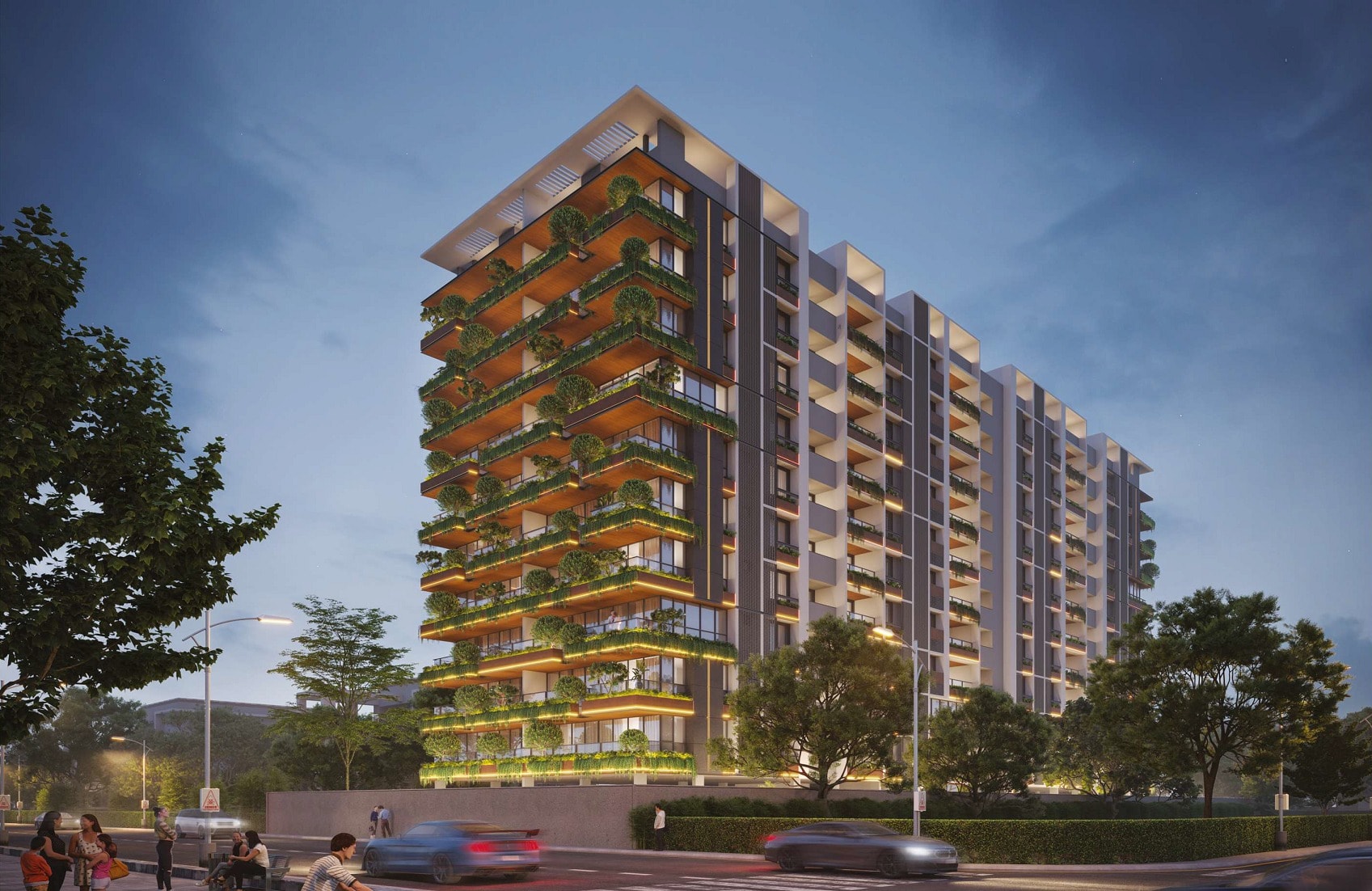 Swara Skygreens - exterior view in Ahmedabad