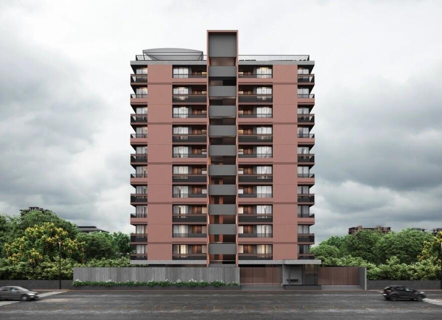 Sky Park By Parmeshwar - 2 BHK apartment for buy-new in Tragad, Ahmedabad - main view