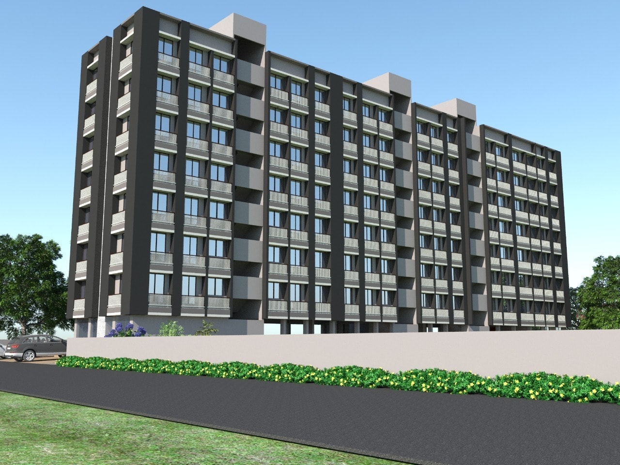 Abhay Ratna Shashwat - 1 BHK apartment for buy-resale in Chandlodiya, Ahmedabad - main view
