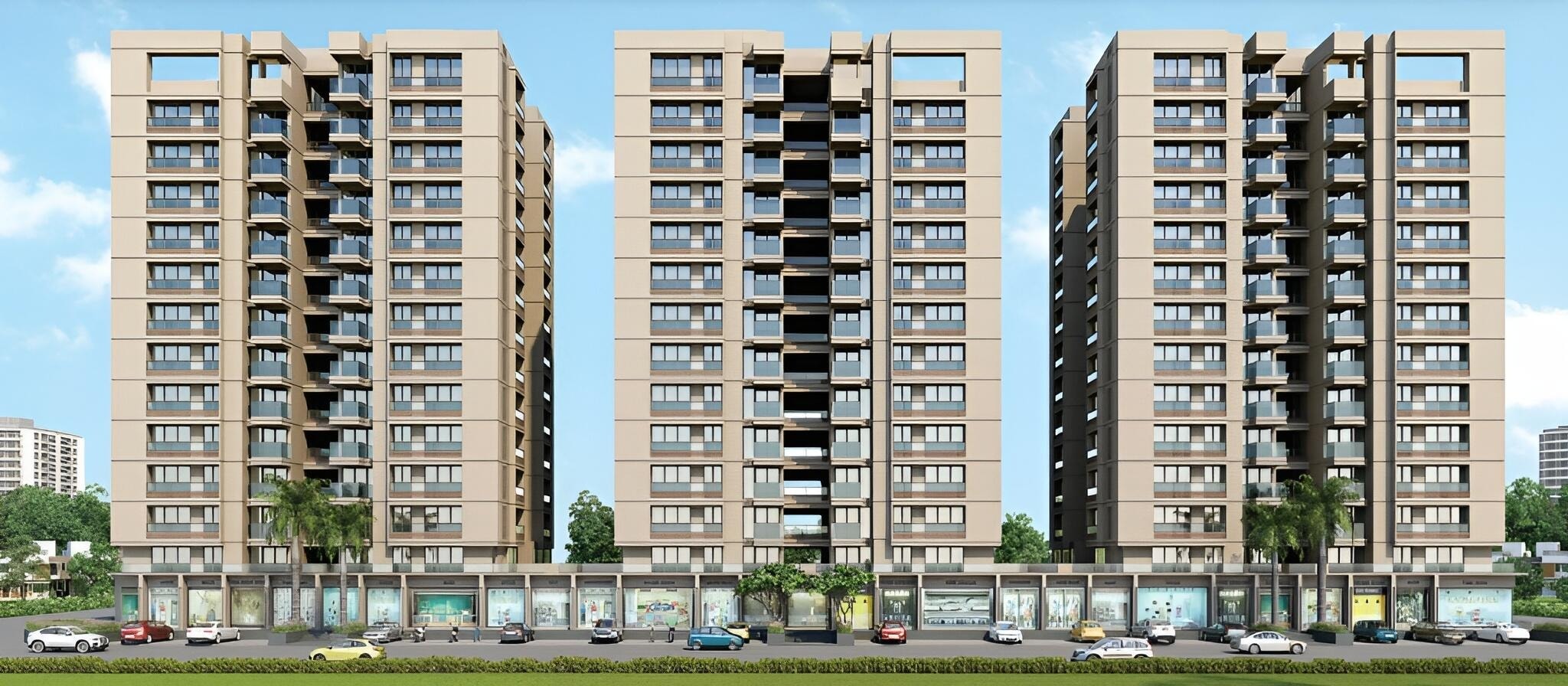 Suhaal Serenity - 3 BHK apartment for buy-new in Zundal, Ahmedabad - main view