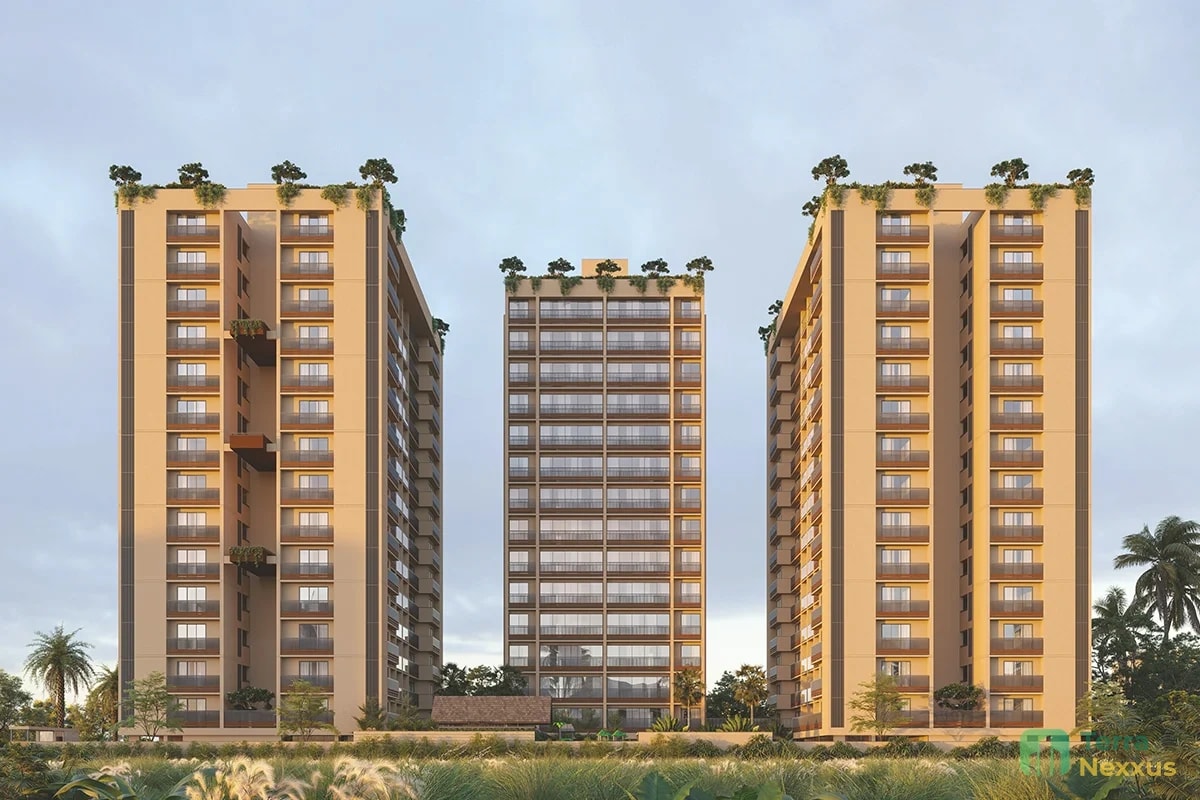 3 BHK Apartment in Sampad Primero, Motera, Ahmedabad - 3 BHK apartment for buy-new in Motera, Ahmedabad - main view