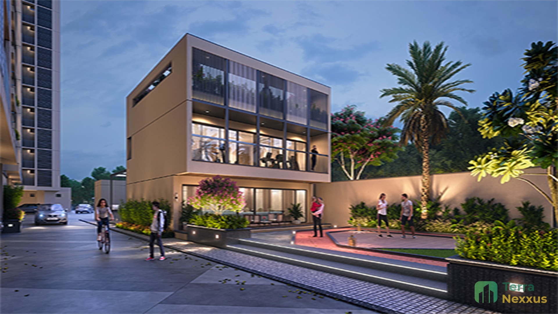 3 BHK Apartment in Serenity Shivam, South Bopal, Ahmedabad - side view in Ahmedabad