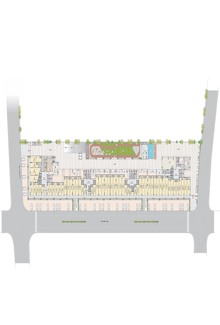 Floor Plan 1 - 3 BHK Apartment in Serenity Shivam, South Bopal, Ahmedabad