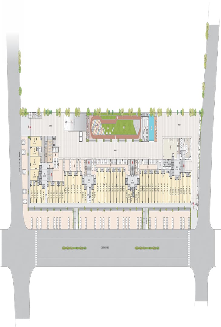 Floor Plan 4 - 3 BHK Apartment in Serenity Shivam, South Bopal, Ahmedabad