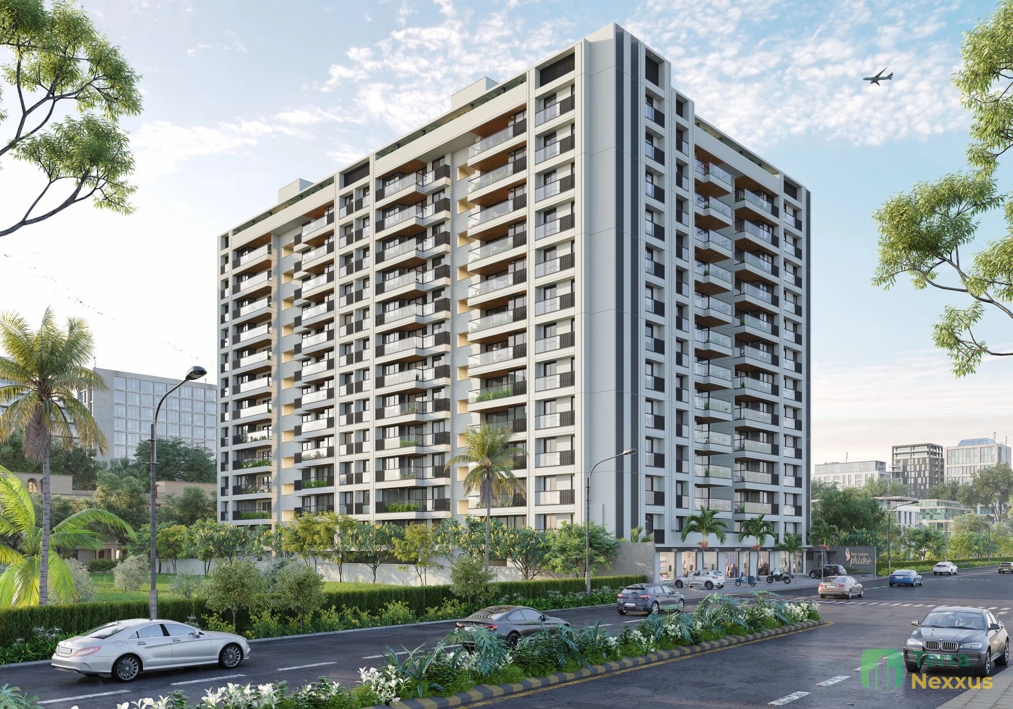3 BHK Apartment in Dev Aashish Pride Plus, Hanspura, Ahmedabad - exterior view in Ahmedabad
