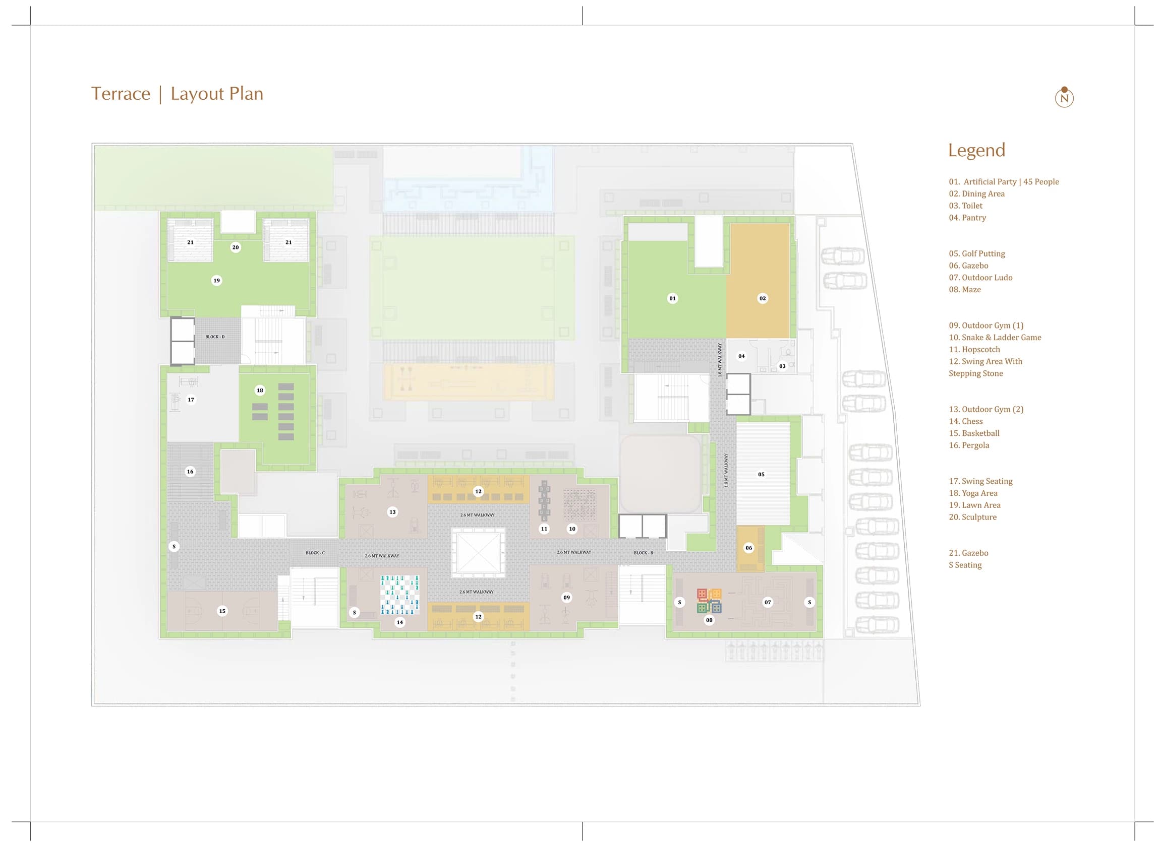 Floor Plan 7 - 3 BHK Apartment in Dev Aashish Pride Plus, Hanspura, Ahmedabad