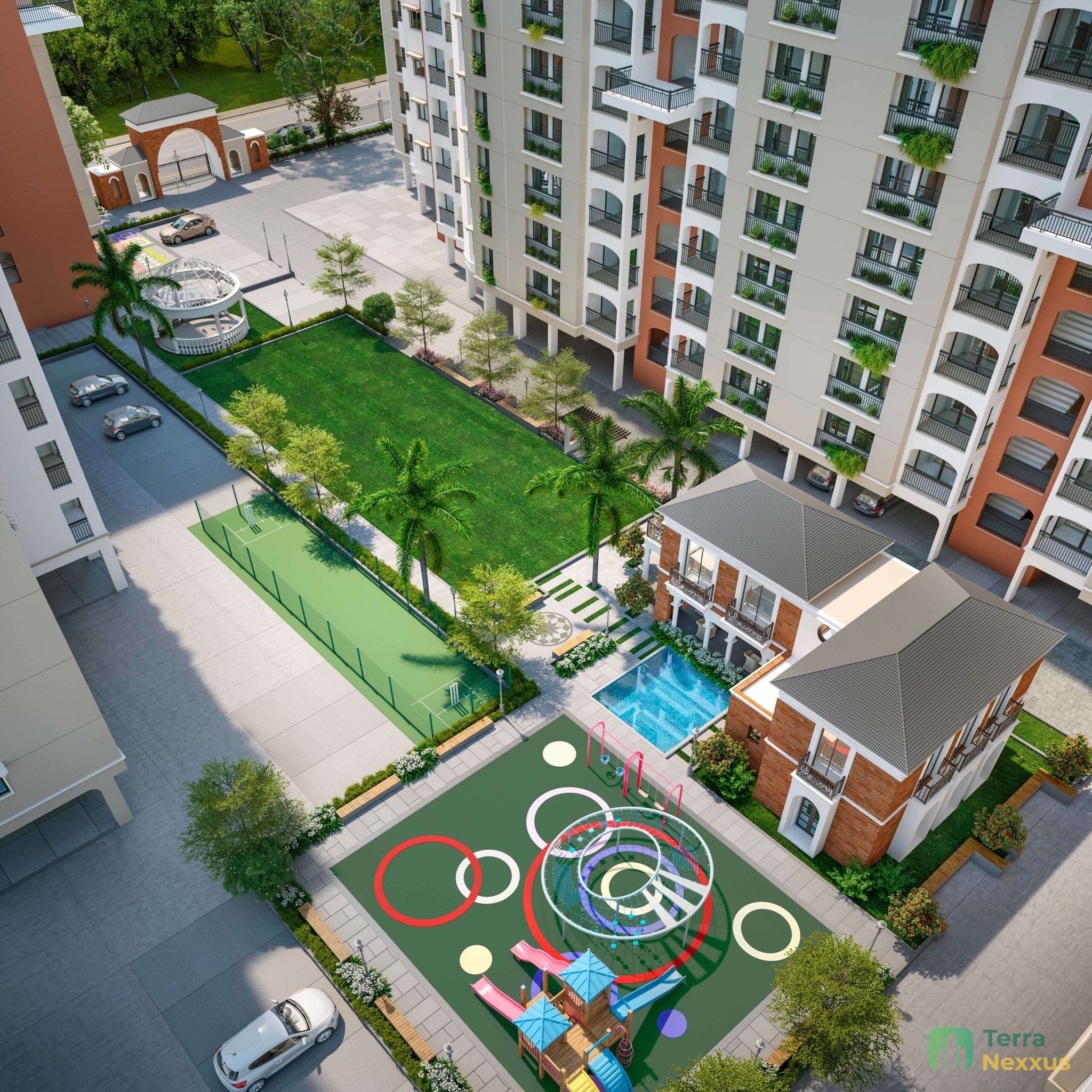 3 BHK Apartment in Adhishthan Luxuria, Hanspura, Ahmedabad - exterior view in Ahmedabad
