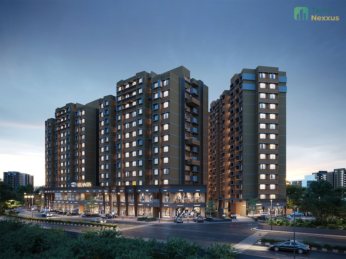 Shop in Arise Atlantis, Jagatpur, Ahmedabad - side view in Ahmedabad