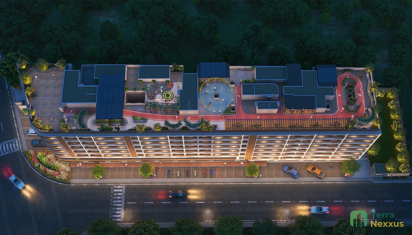 Office Space in Yashasvi Ekam, Paldi, Ahmedabad - side view in Ahmedabad