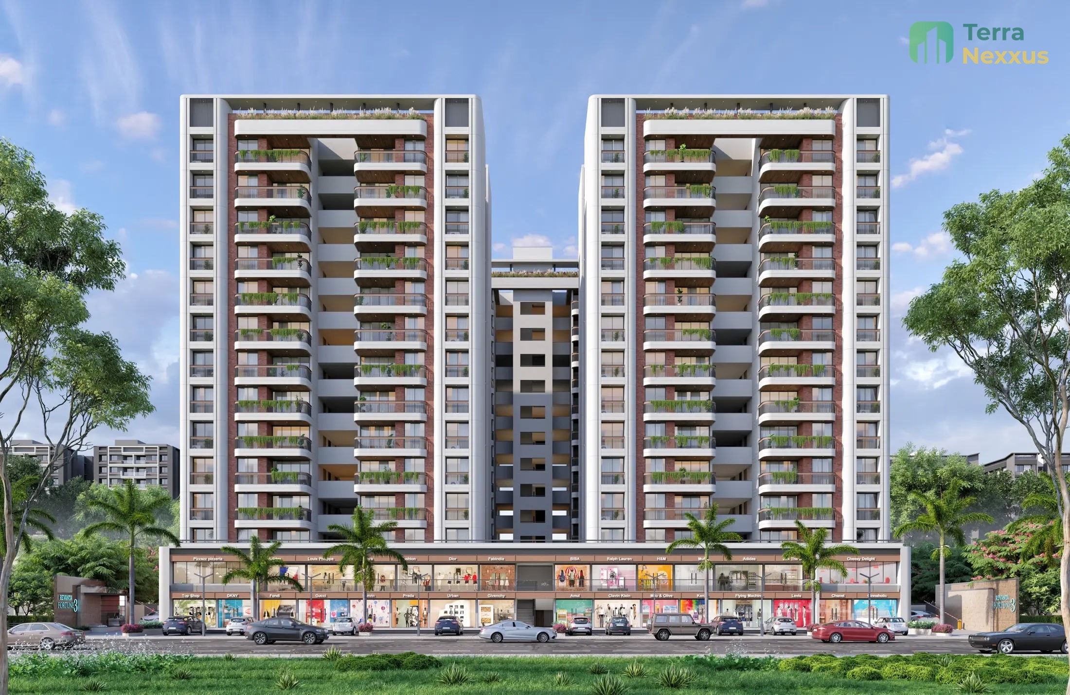 3 BHK Apartment in Revanta Fortune 3, Kudasan, Gandhinagar - side view in Gandhinagar