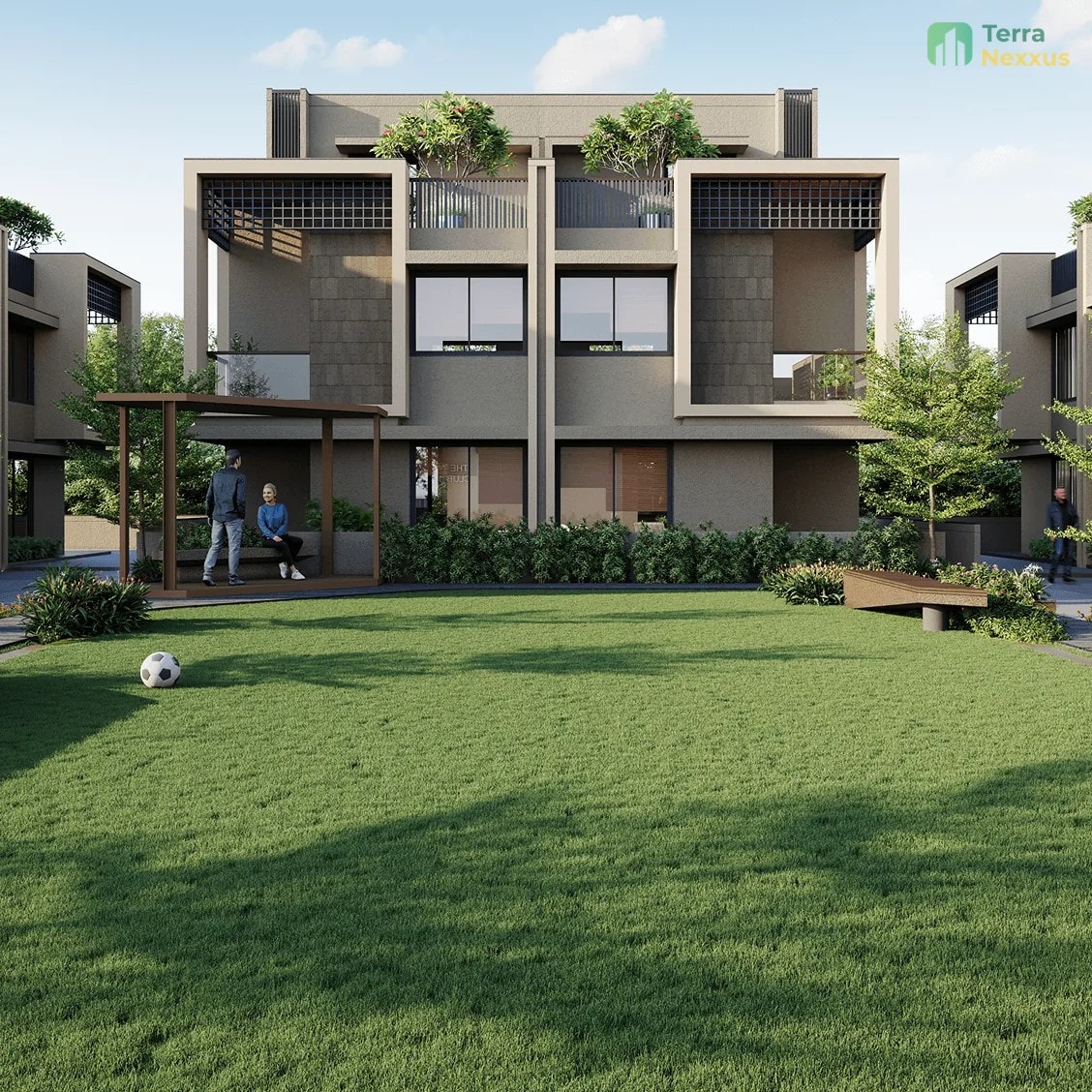 4 BHK Villa in Eklingji Homes, Sanand, Ahmedabad - side view in Ahmedabad