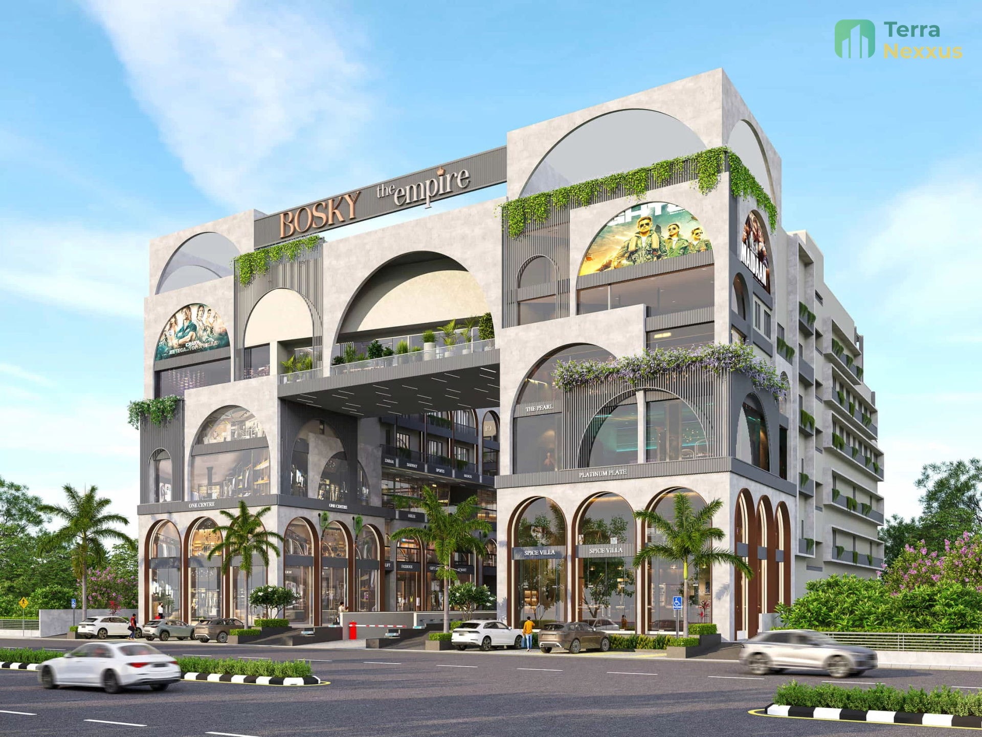 Showroom in Bosky The Empire, Kudasan, Gandhinagar - exterior view in Gandhinagar