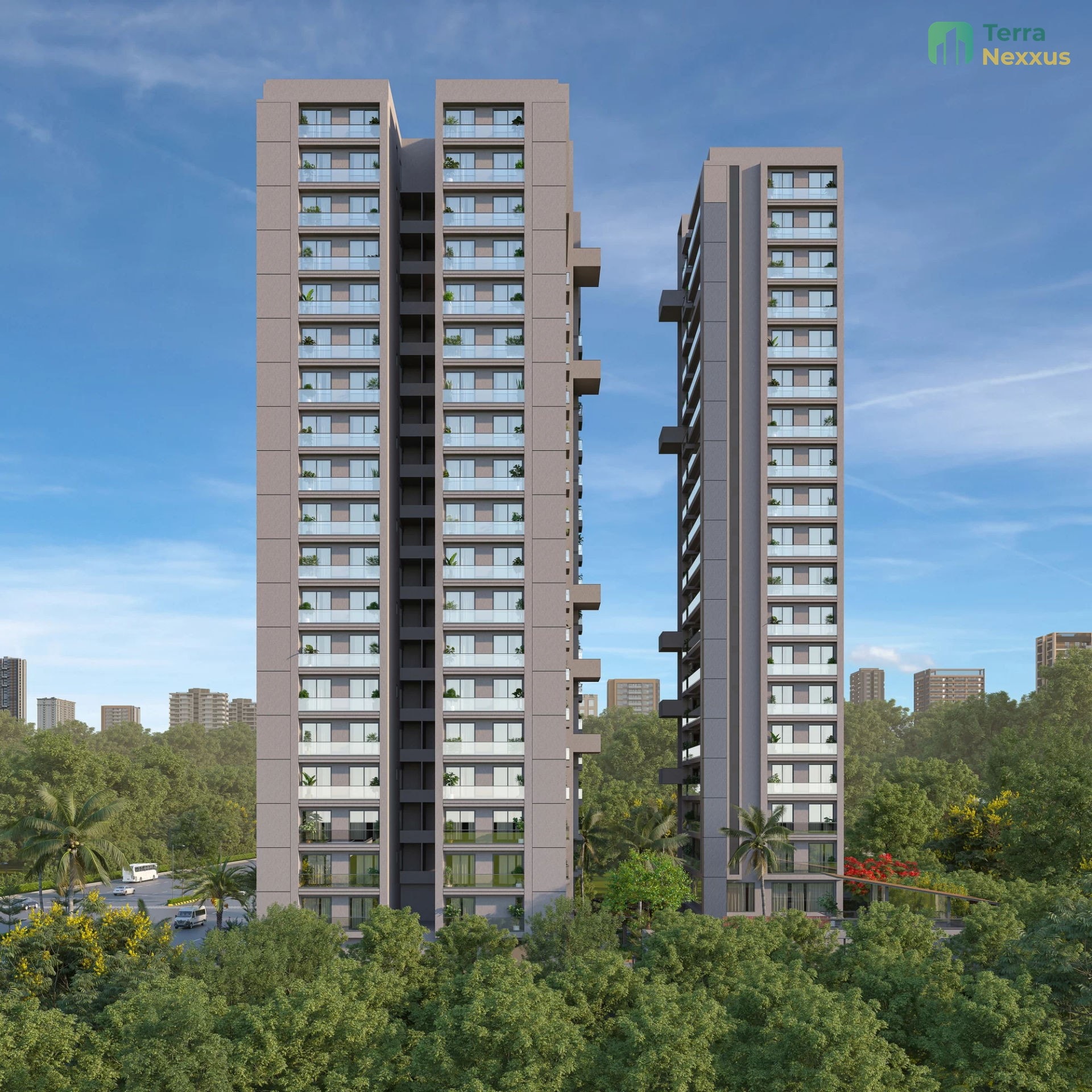 3 BHK Apartment in Bosky The Upland, Kudasan, Gandhinagar - 3 BHK apartment for buy-new in Kudasan, Gandhinagar - main view