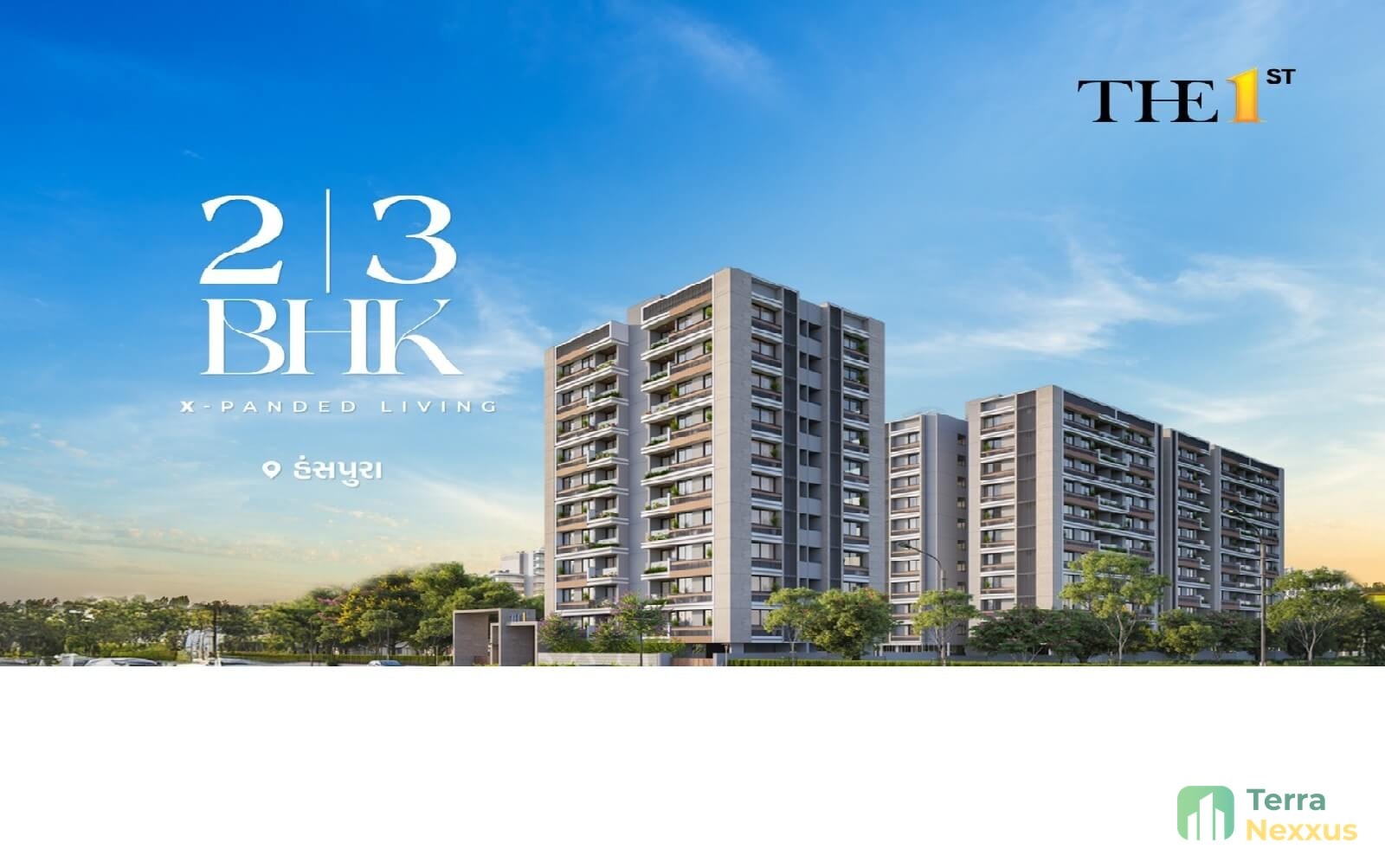 3 BHK Apartment in Amee 98, New Nikol, Ahmedabad - side view in Ahmedabad