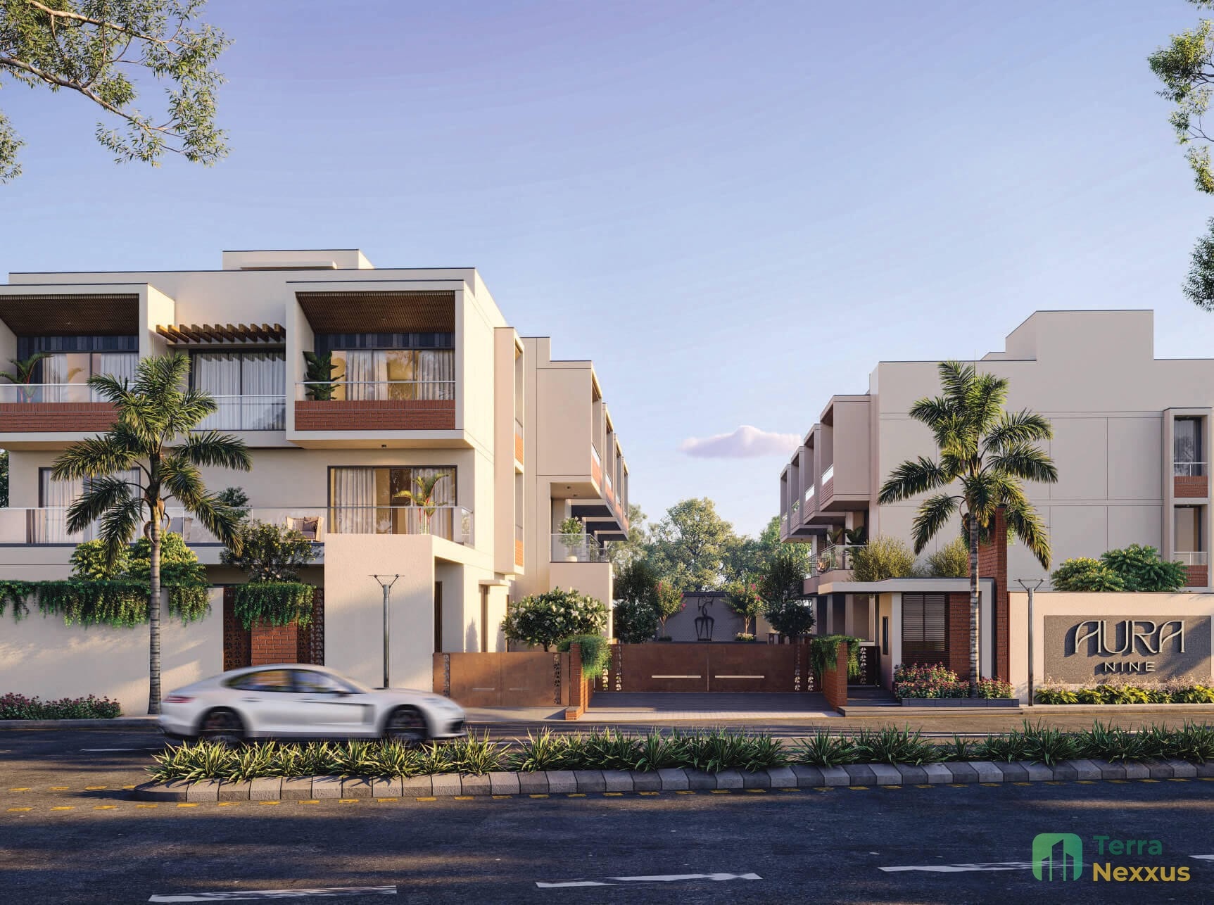 4 BHK Apartment in Aura Nine, Juhapura, Ahmedabad - side view in Ahmedabad