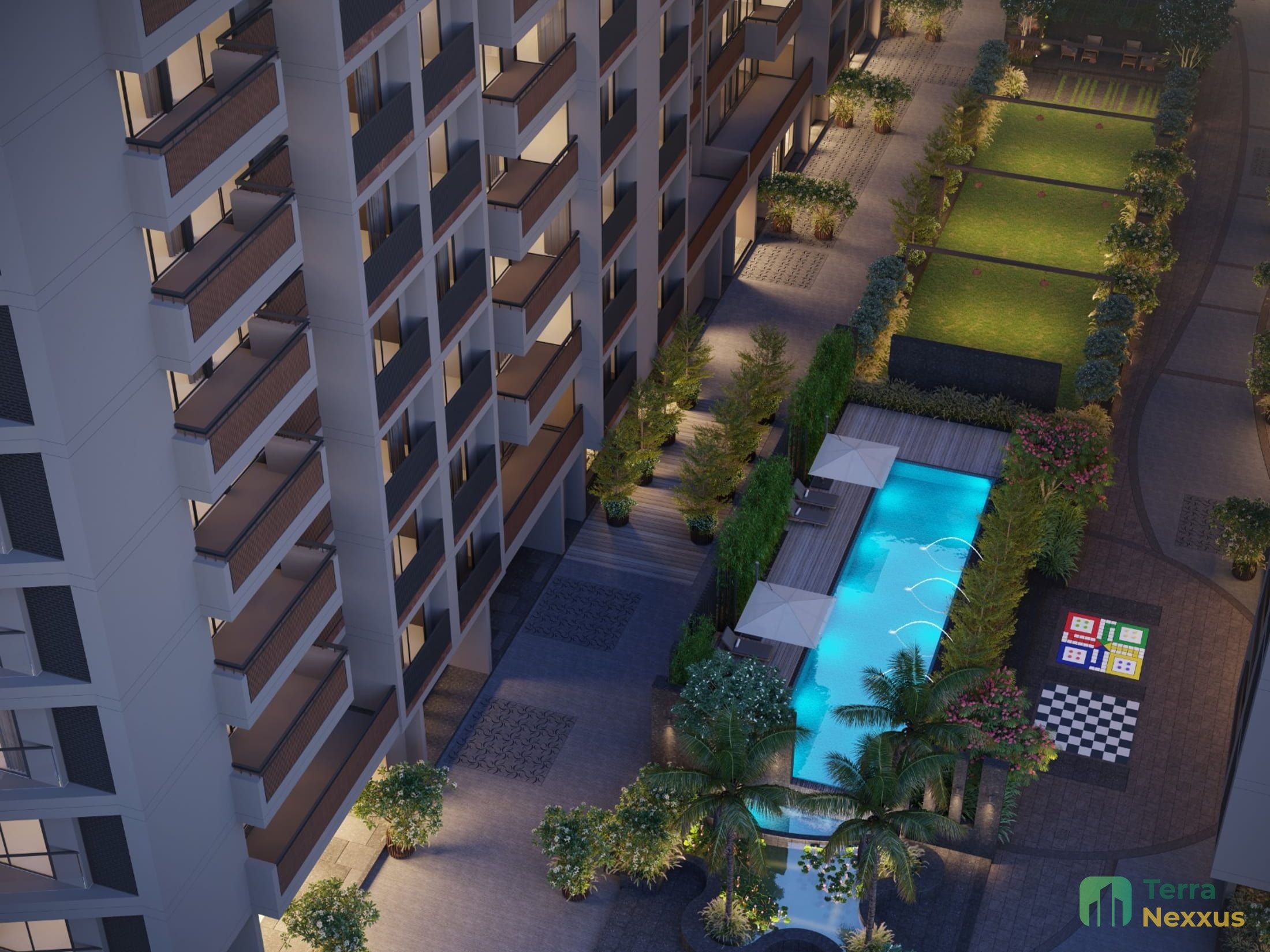 3 BHK Apartment in Bansari Prominence, Koba, Gandhinagar - side view in Gandhinagar