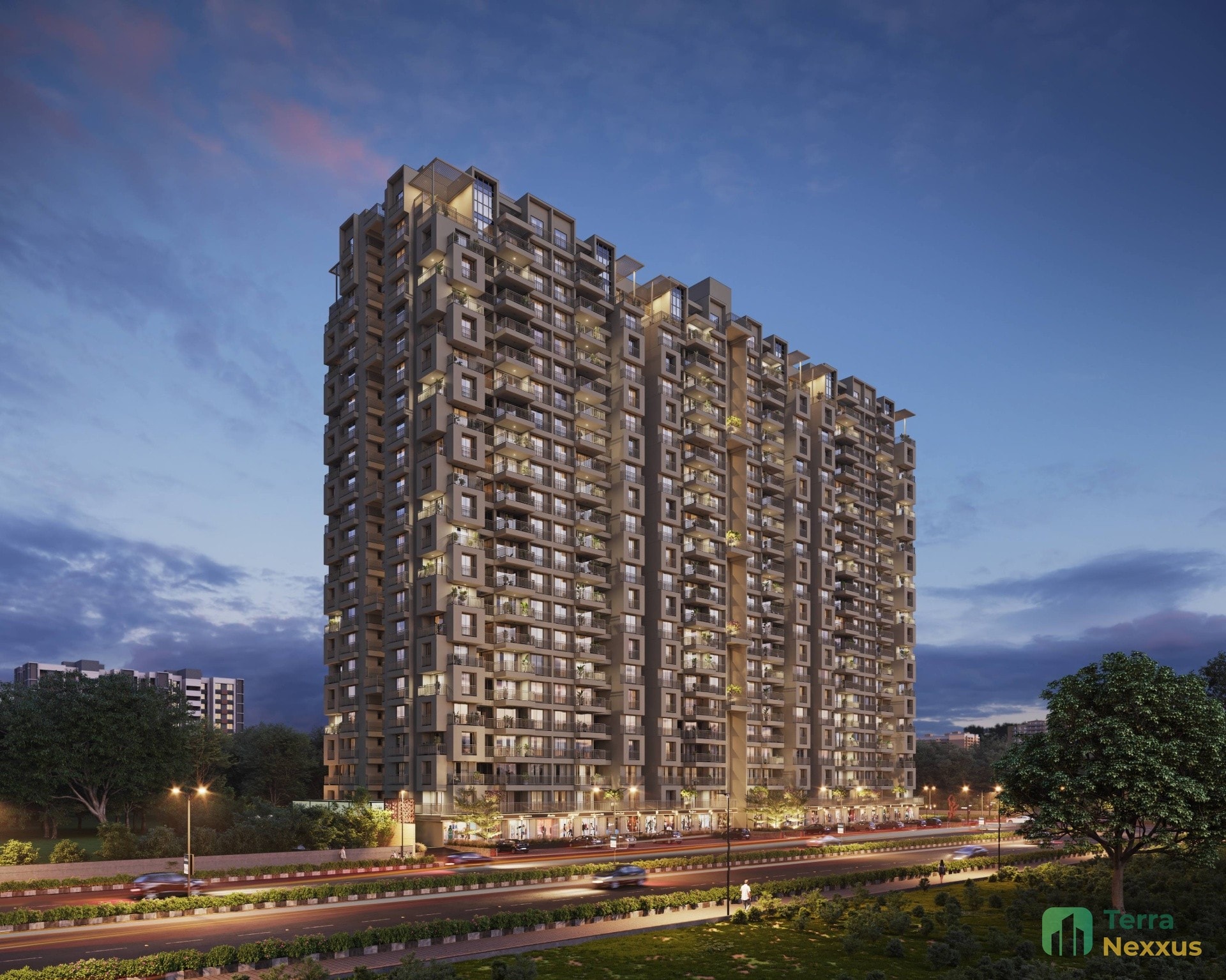 4 BHK Apartment in Anantara Alpines, Thaltej, Ahmedabad - exterior view in Ahmedabad